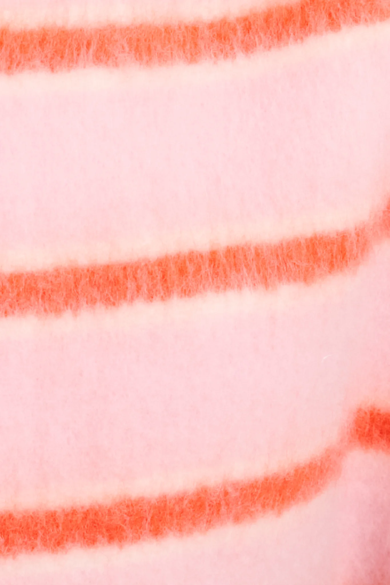 Chloe Knit Scarf in Candy Pink and Red Stripe - Image 3