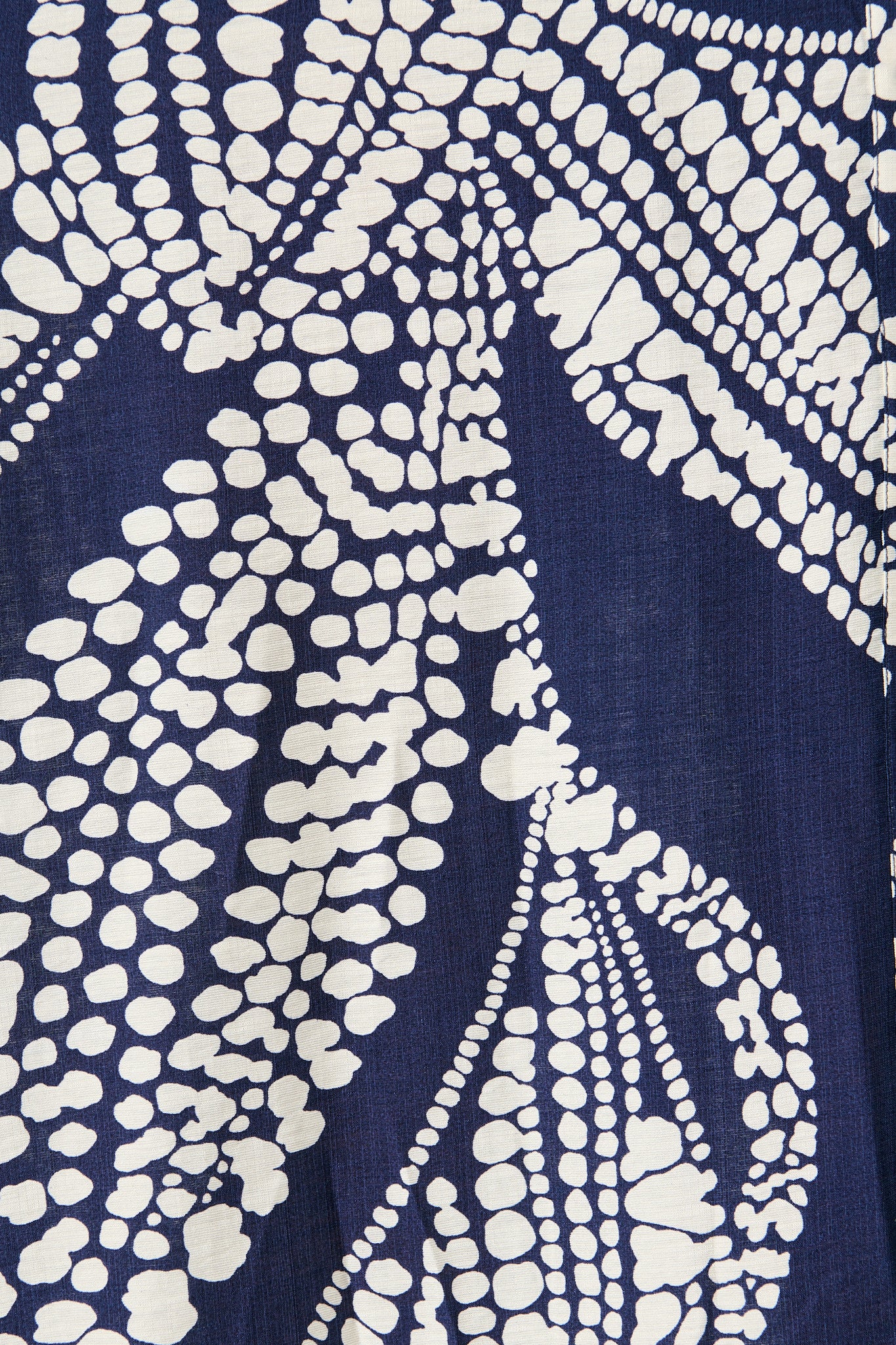 Clara Maxi Shirt Dress in Navy with White Print - Image 6