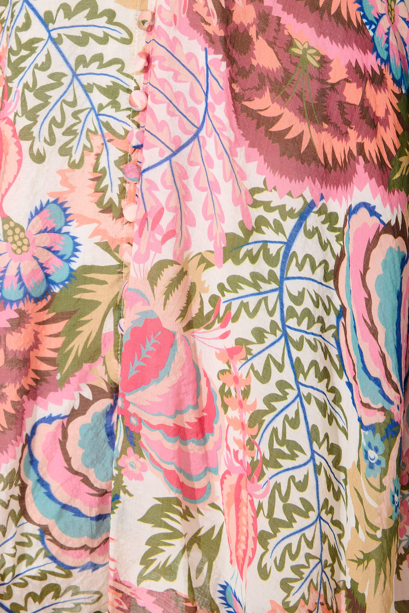 Clarissa Dress in White with Multi Print - Image 6