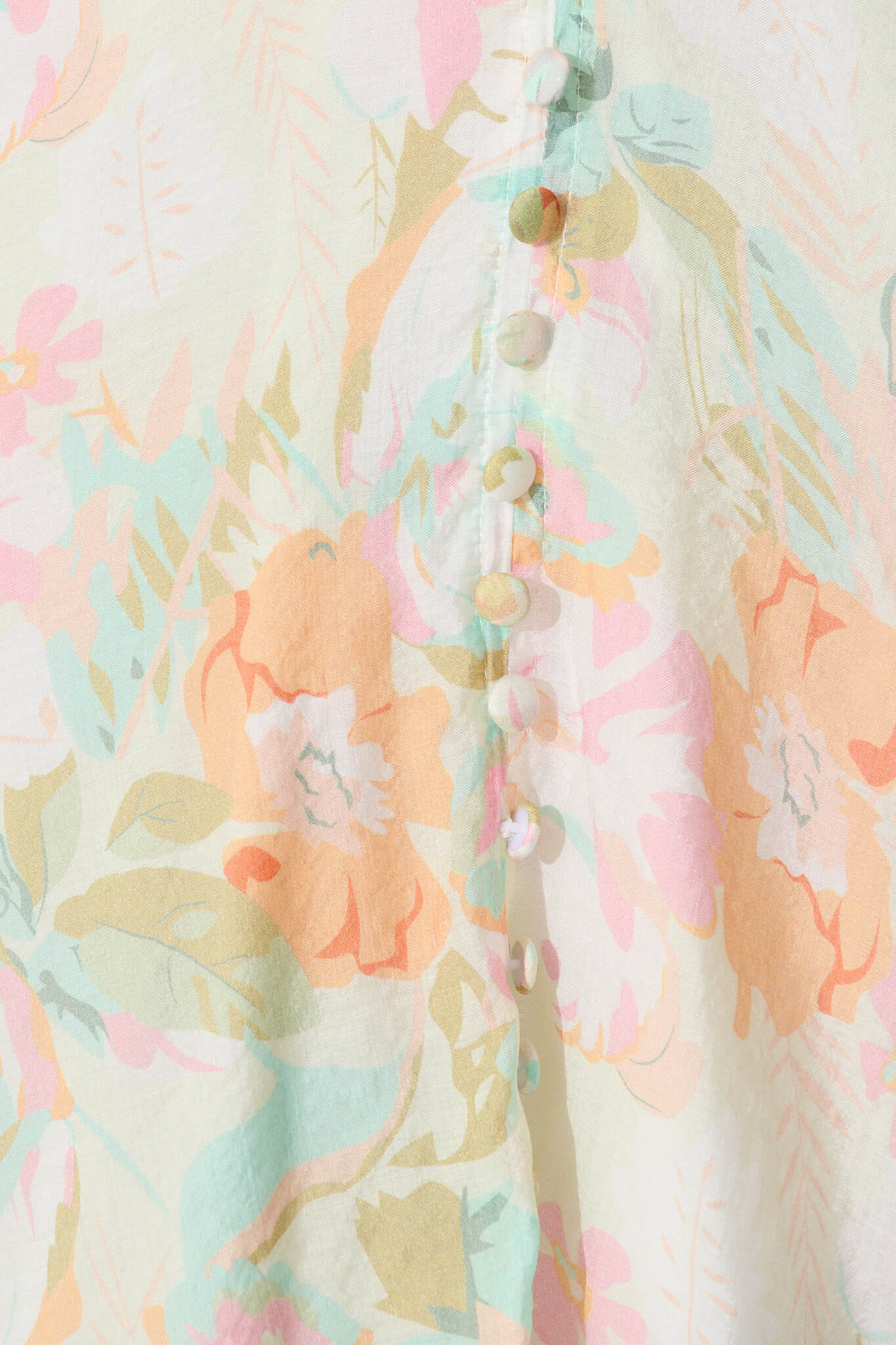 Clarissa Dress In White with Pastel Multi Floral - Image 6