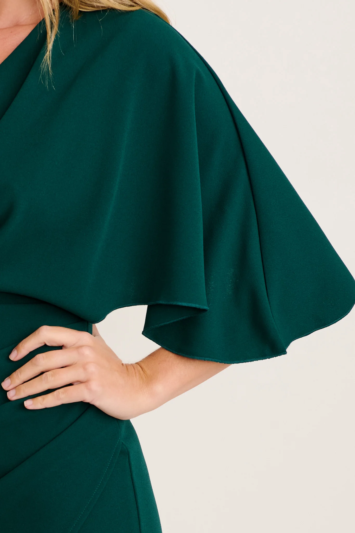 Coleen Midi Dress in Emerald Green - Image 5