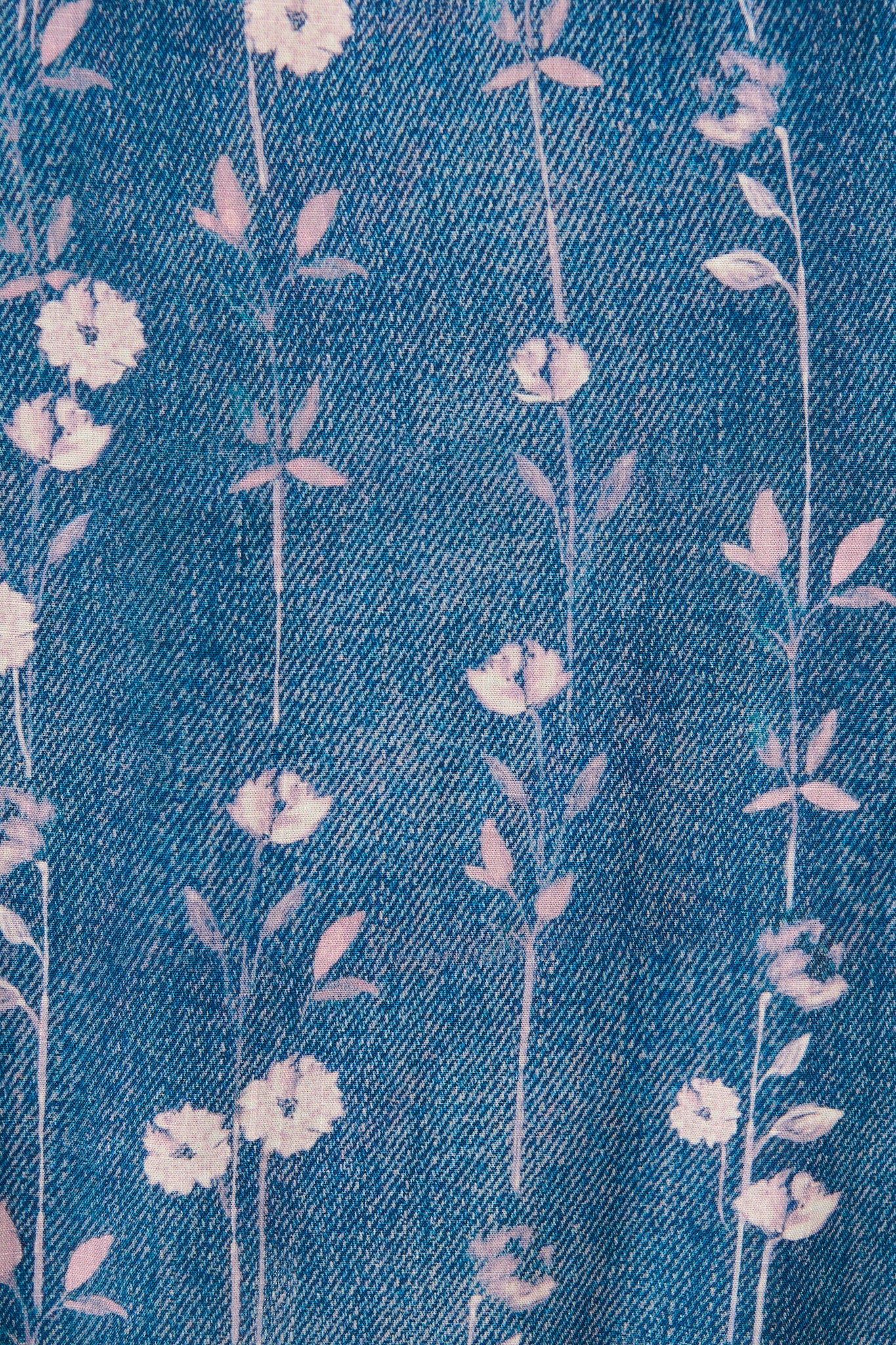 Cordia Dress in Blue with Blush Floral - Image 6