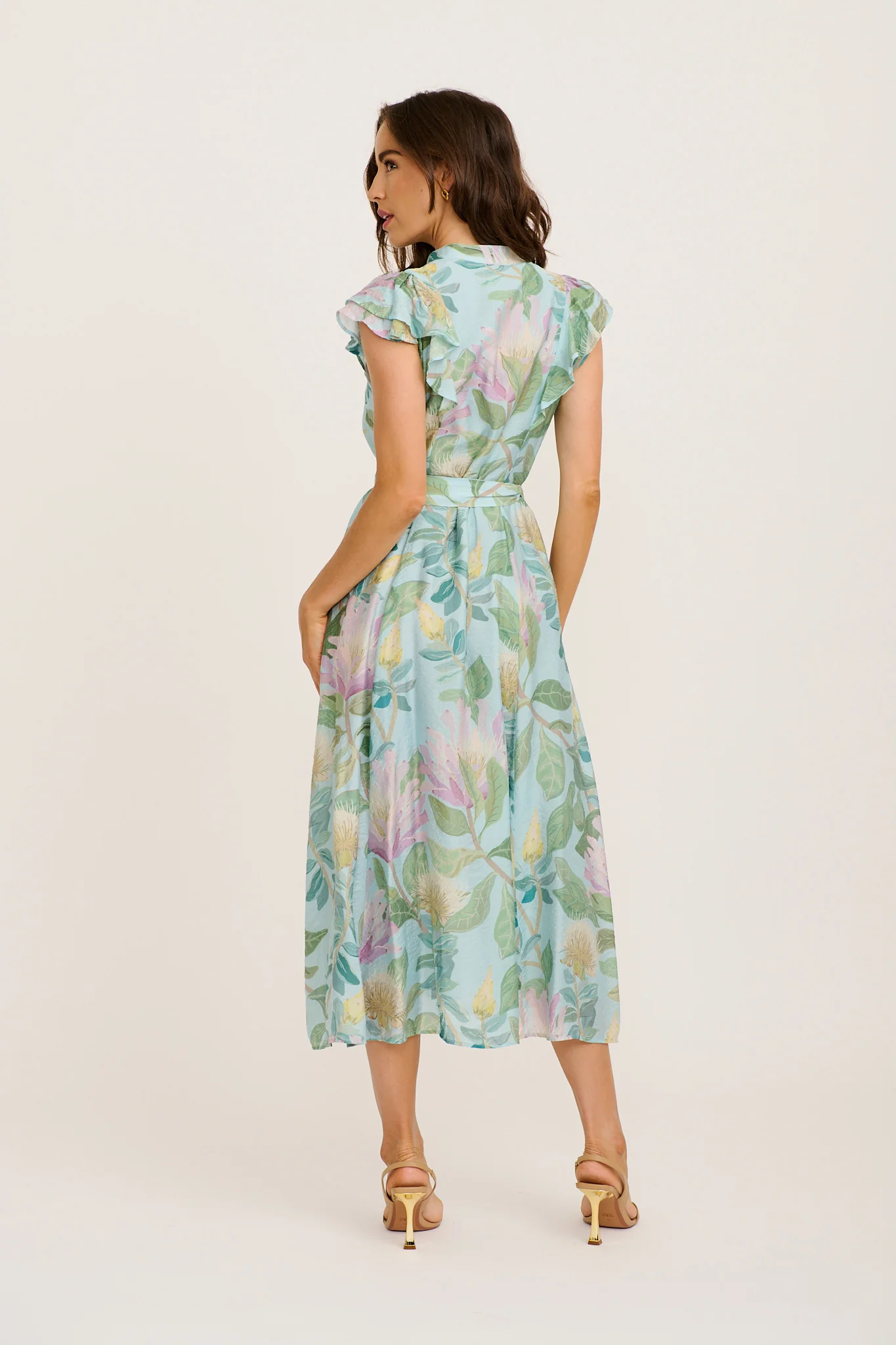 Cosmic Energy Midi Dress in Green - Image 4