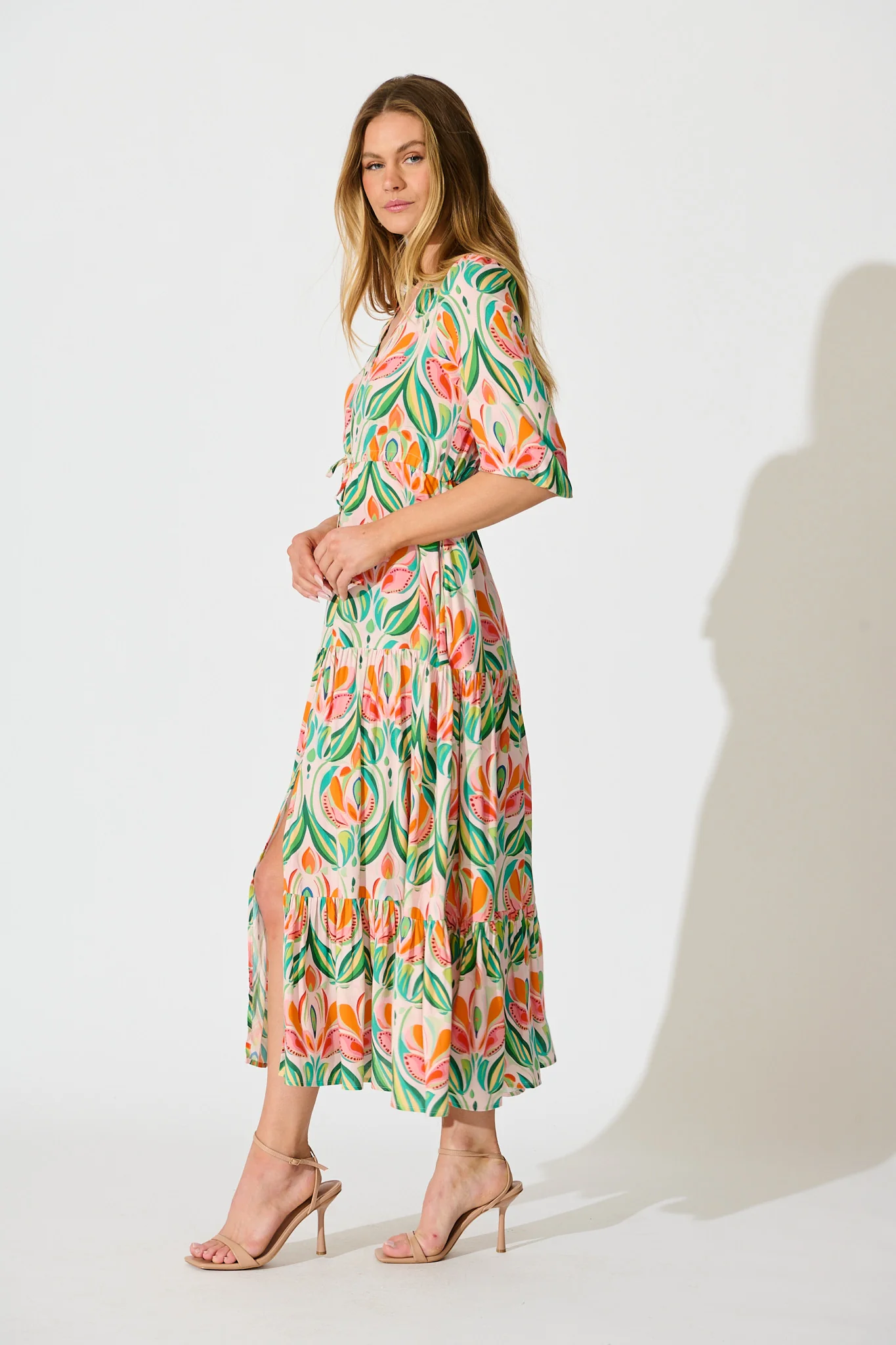 Danielle Maxi Dress in Multi Print - Image 3