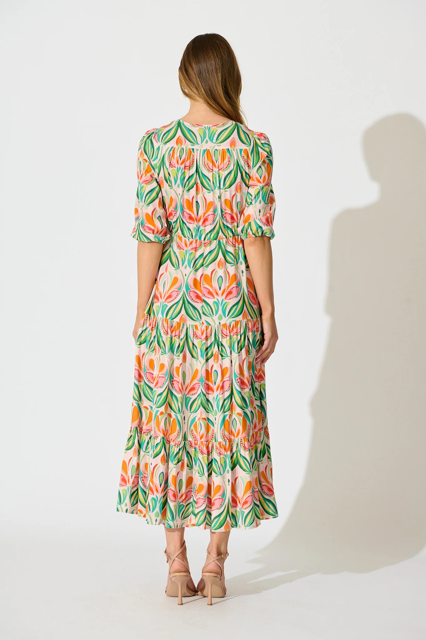 Danielle Maxi Dress in Multi Print - Image 4