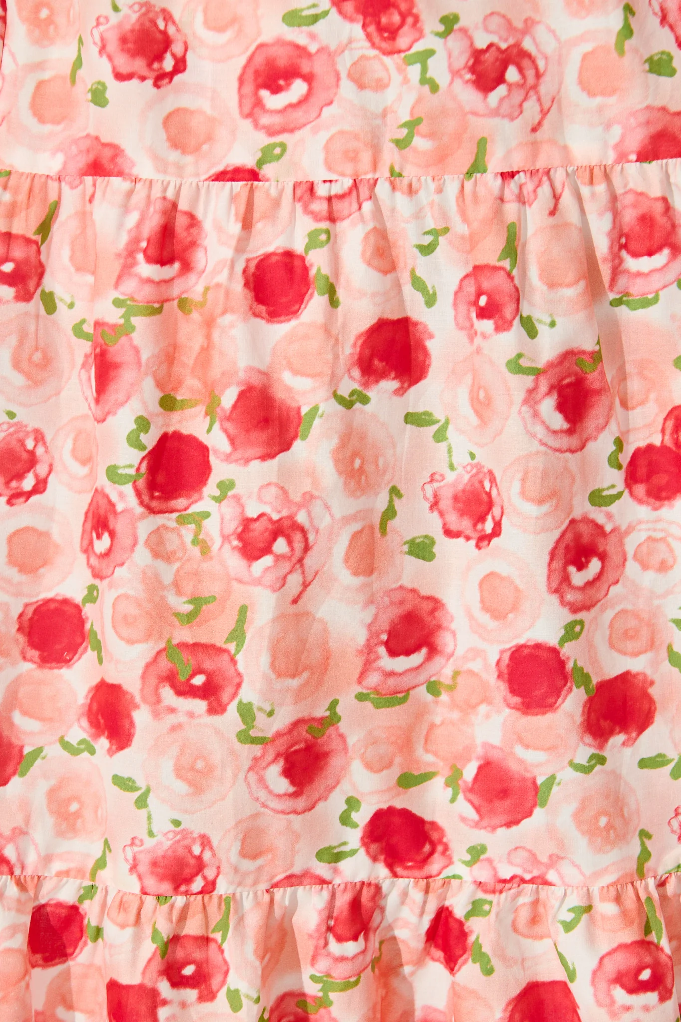 Darya Midi Smock Dress in Bright Multi Floral Cotton - Image 6