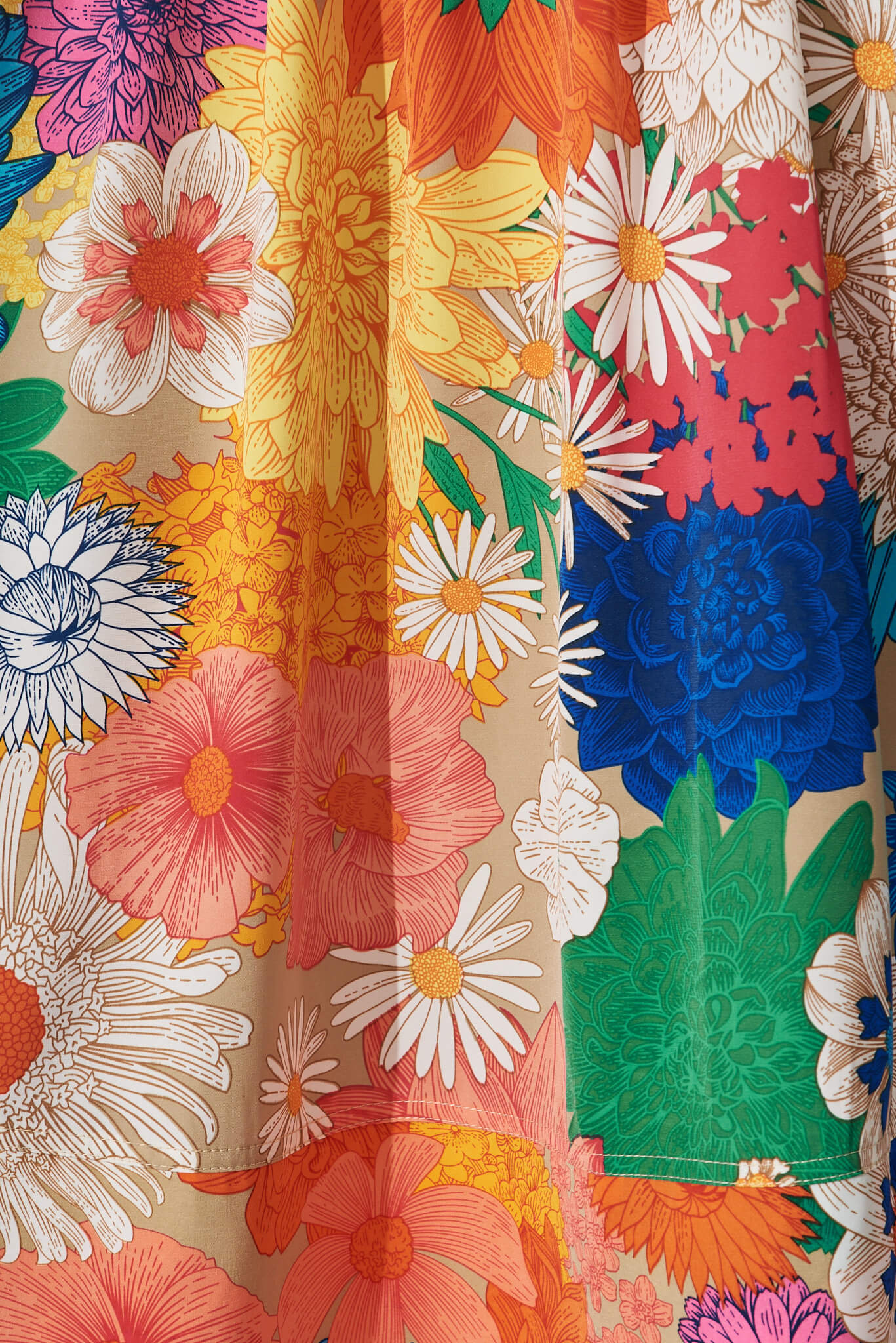 Daydreamer Midi Dress In Bright Multi Floral - Image 7