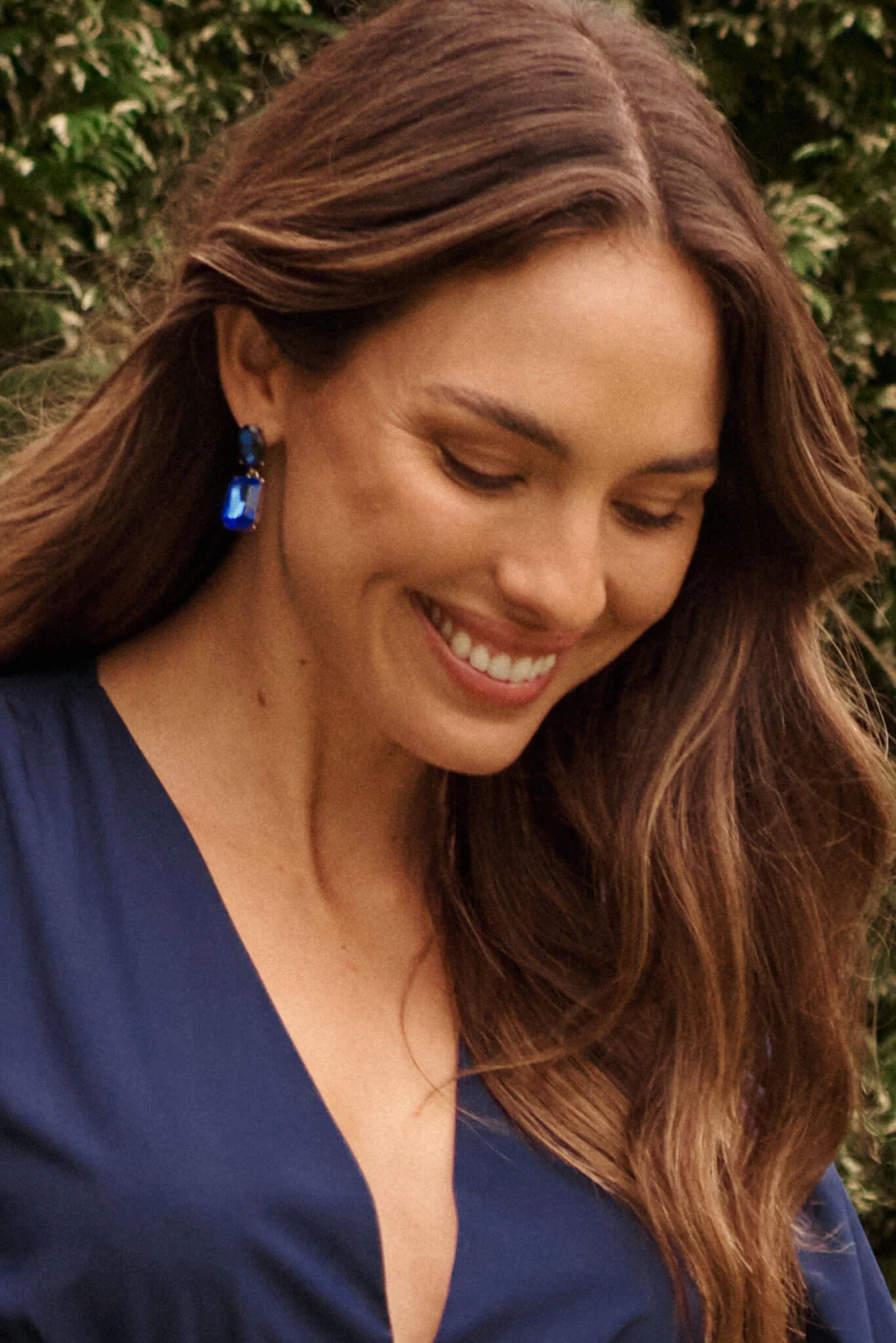 Daydreamer Midi Dress In Navy - Image 5