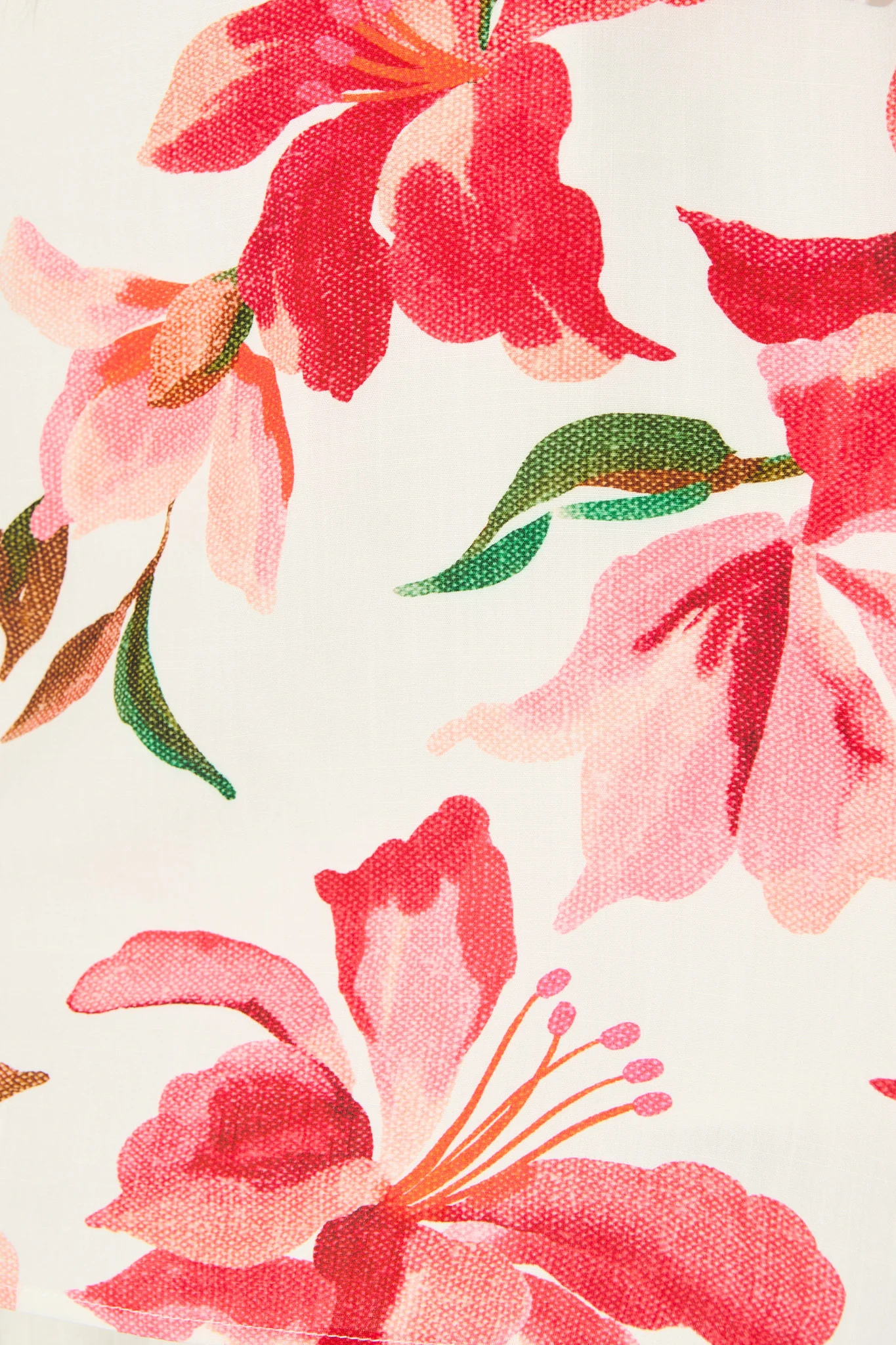 Denzel Top in White and Red Floral - Image 9