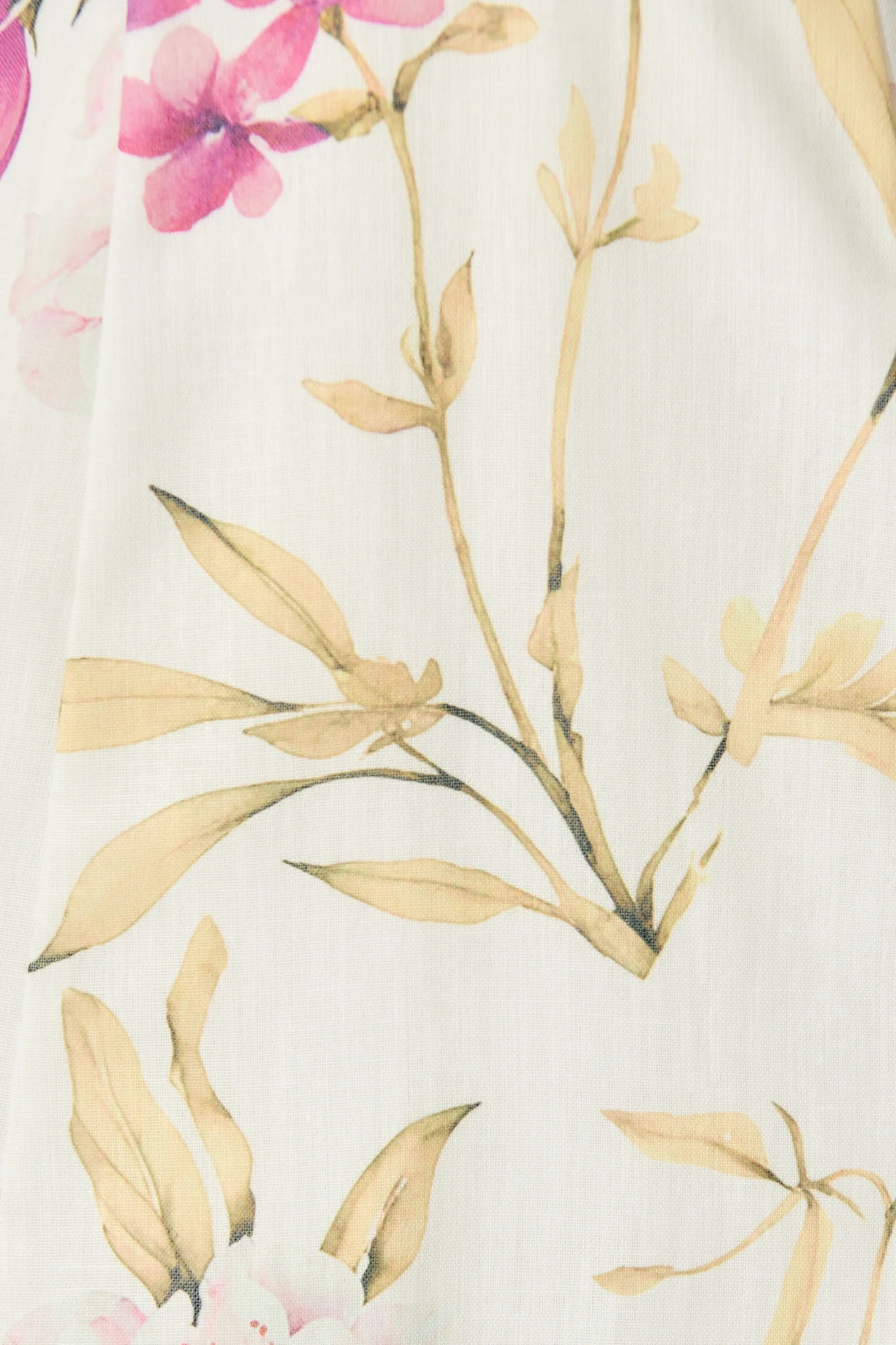 Devika Dress in White with Blue Floral - Image 6