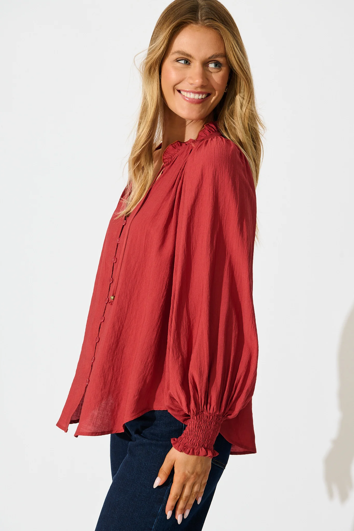 Devotion Top in Wine - Image 2