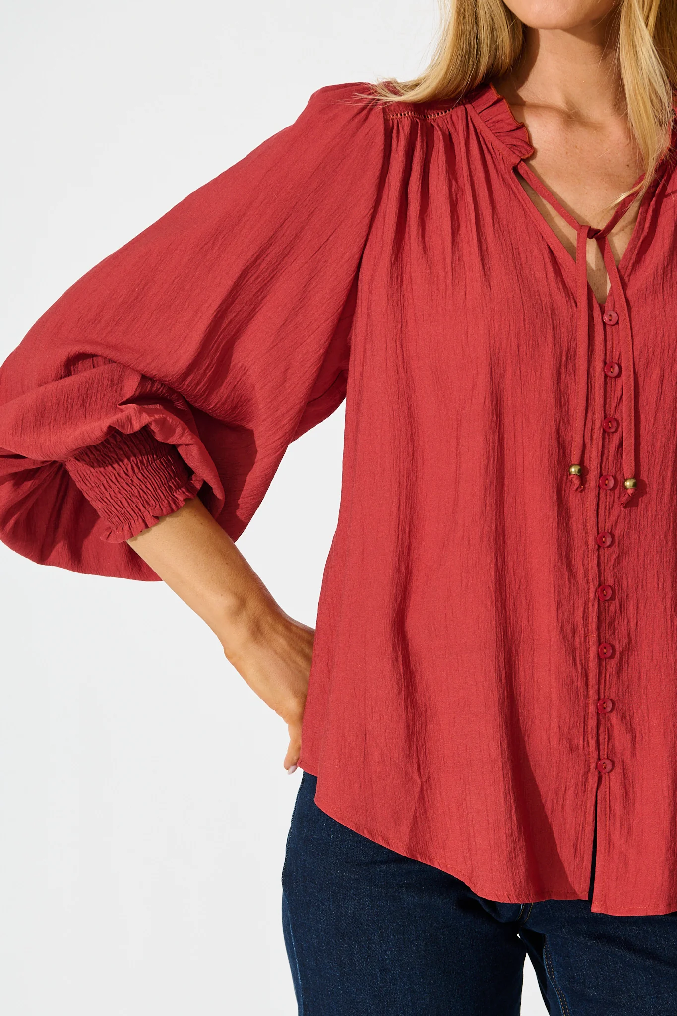 Devotion Top in Wine - Image 5