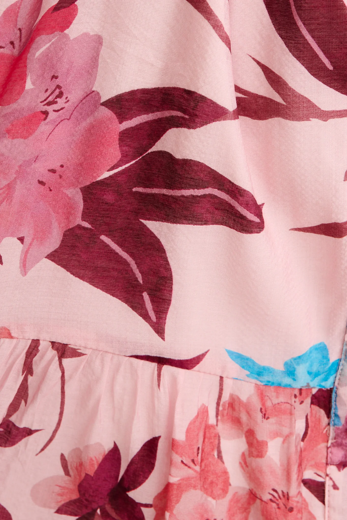 Dian Dress in Pink with Wine Floral - Image 6