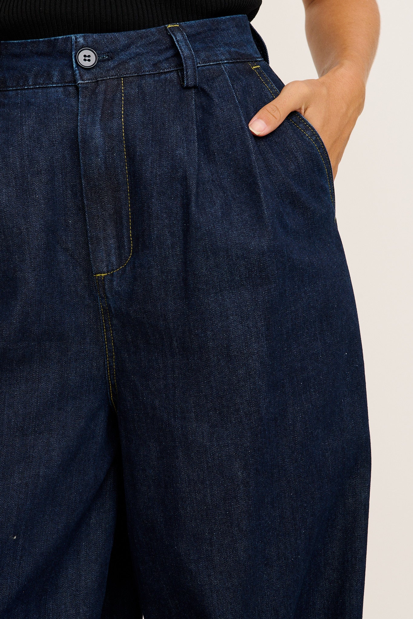 Drew Balloon Pant in Indigo Denim - Image 9