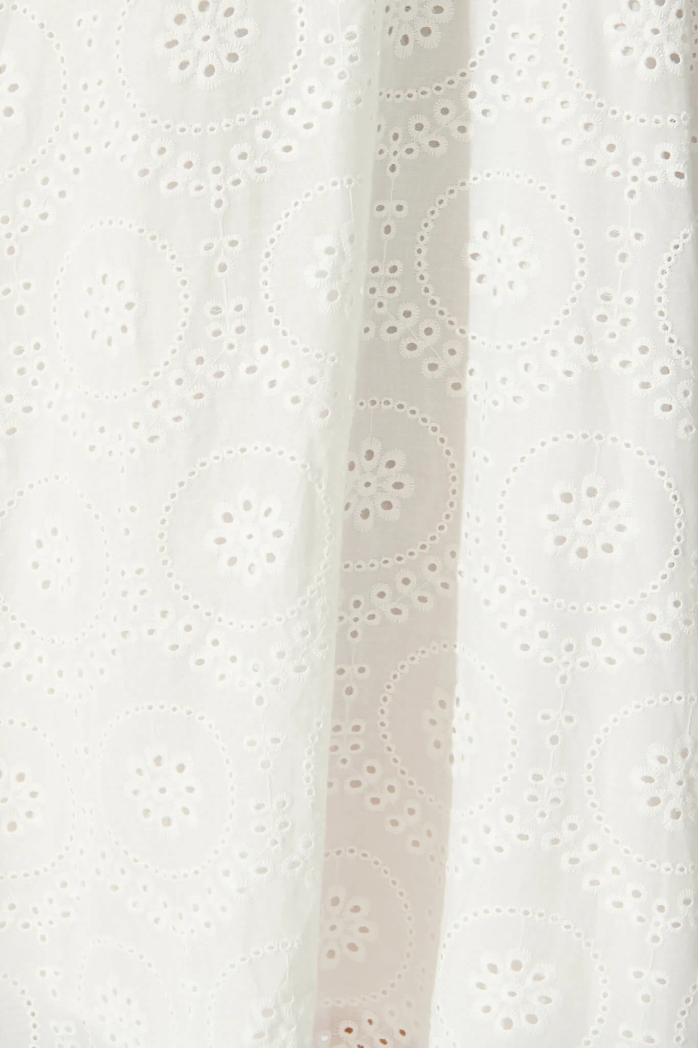 Duchess Maxi Dress In White Broderie Cotton - Image 6