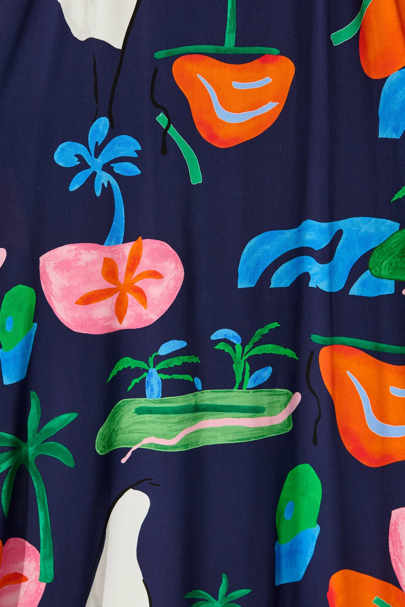 Dusky Petals Maxi Sundress in Navy Multi Print - Image 6