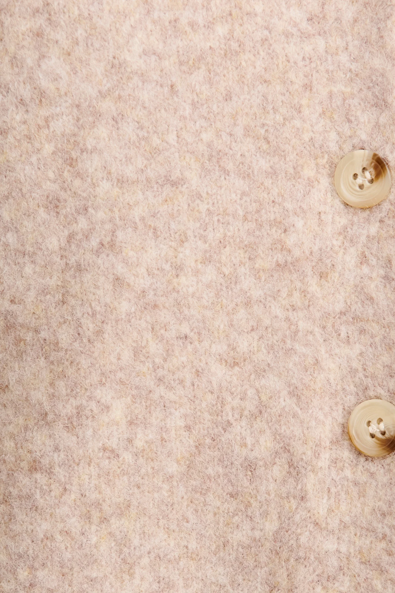 Easy Does It Knit Cardigan in Oatmeal with Chocolate Trim Wool Blend - Image 6