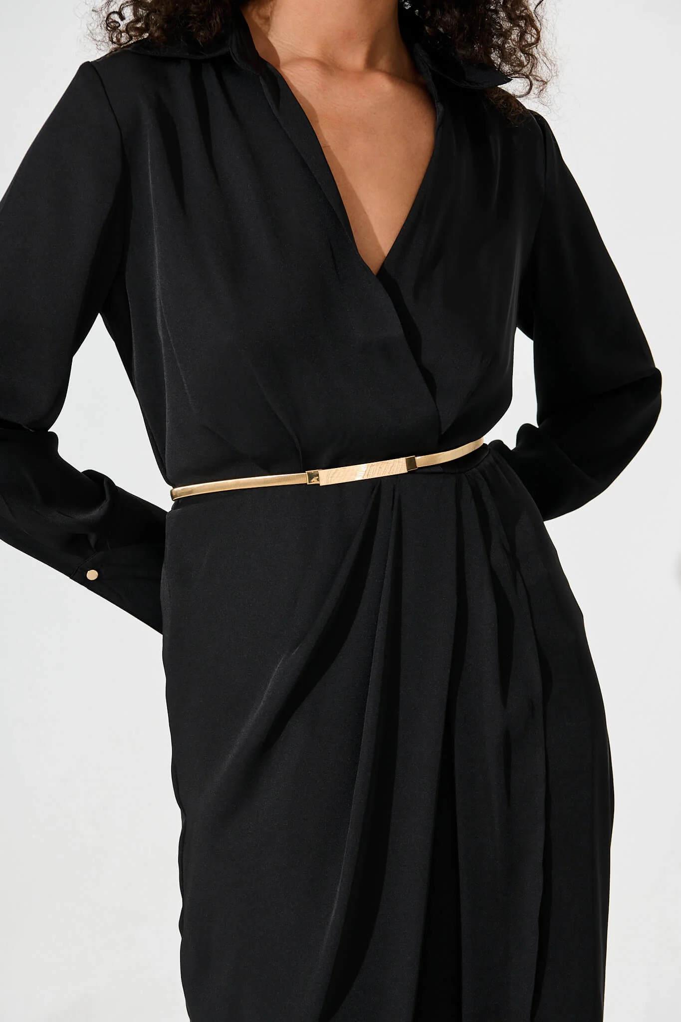 Effie Stretch Belt In Gold - Image 2