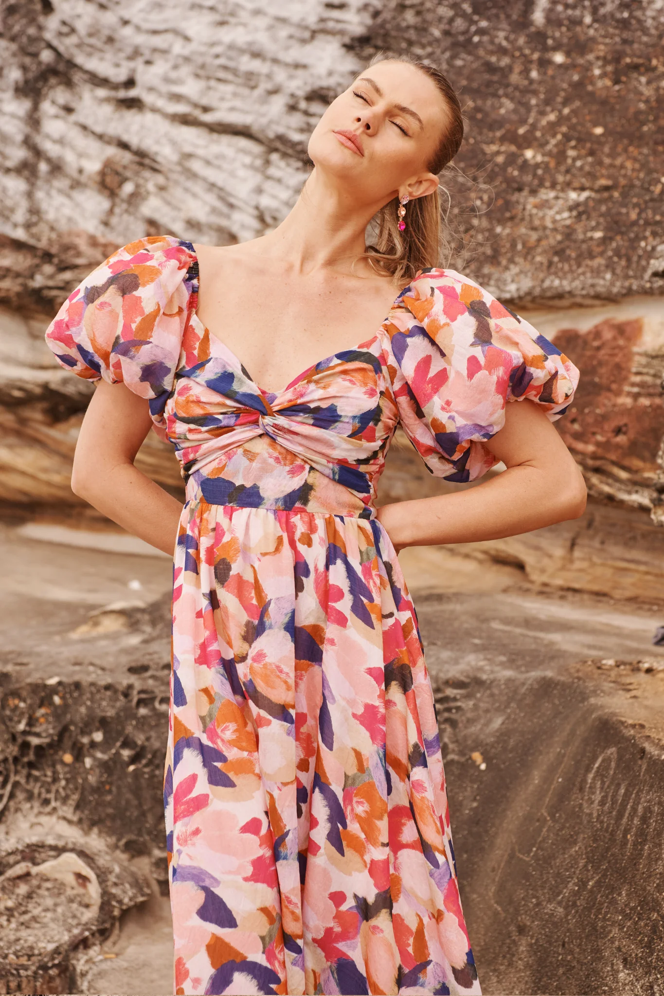 Effortless Luxe Maxi Dress in Multi Print - Image 5