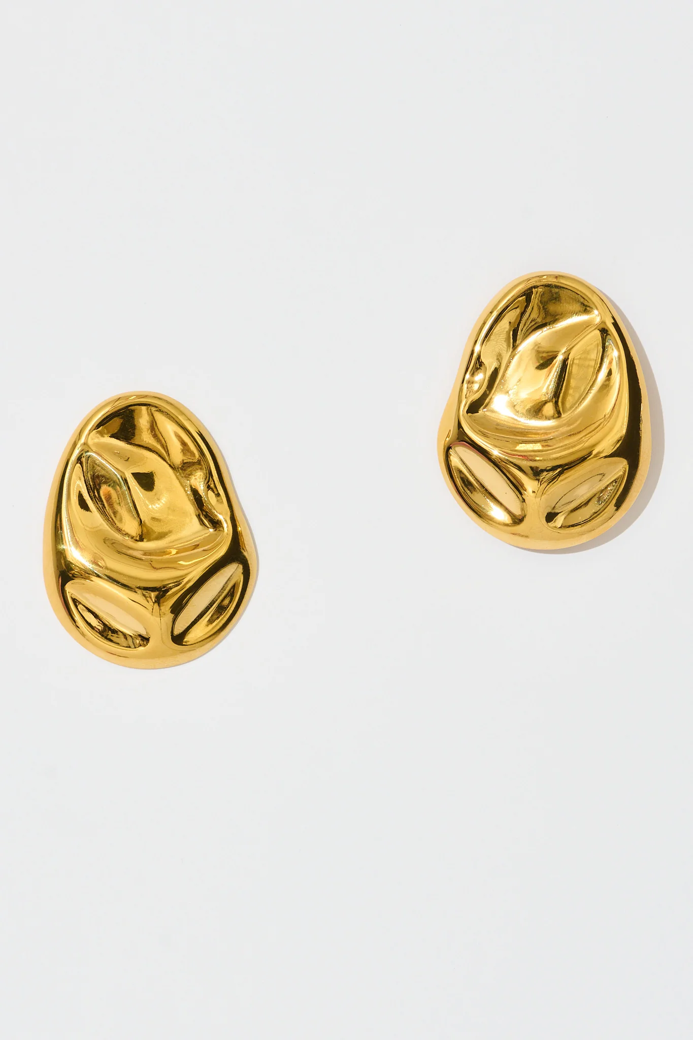 Elegance Statement Earrings in 18K Gold