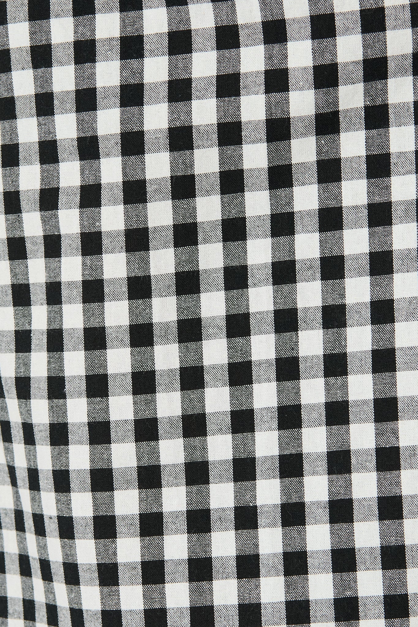 Elianna Midi Shirt Dress in Black and White Gingham Cotton - Image 6