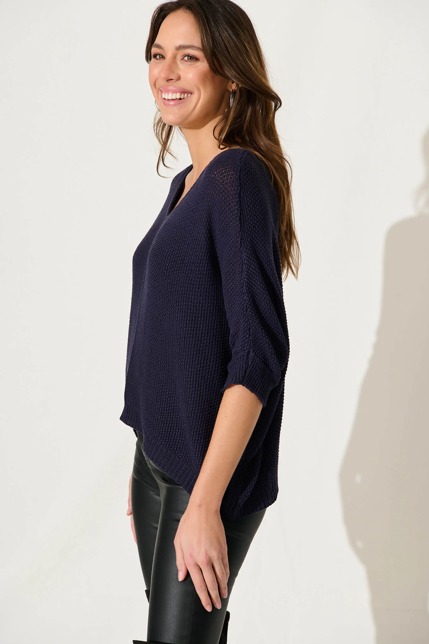 Emily Knit In Navy - Image 2