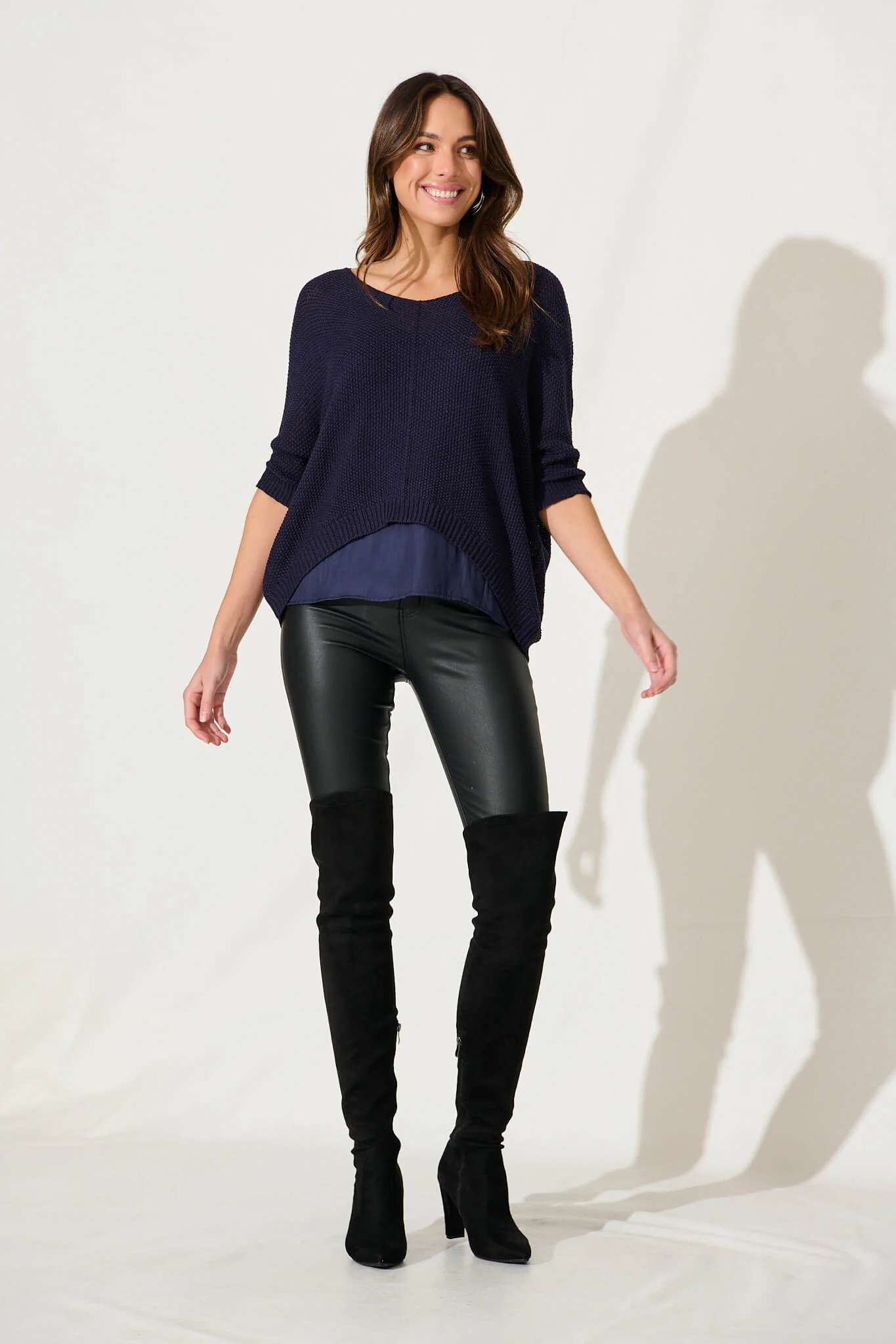 Emily Knit In Navy - Image 4