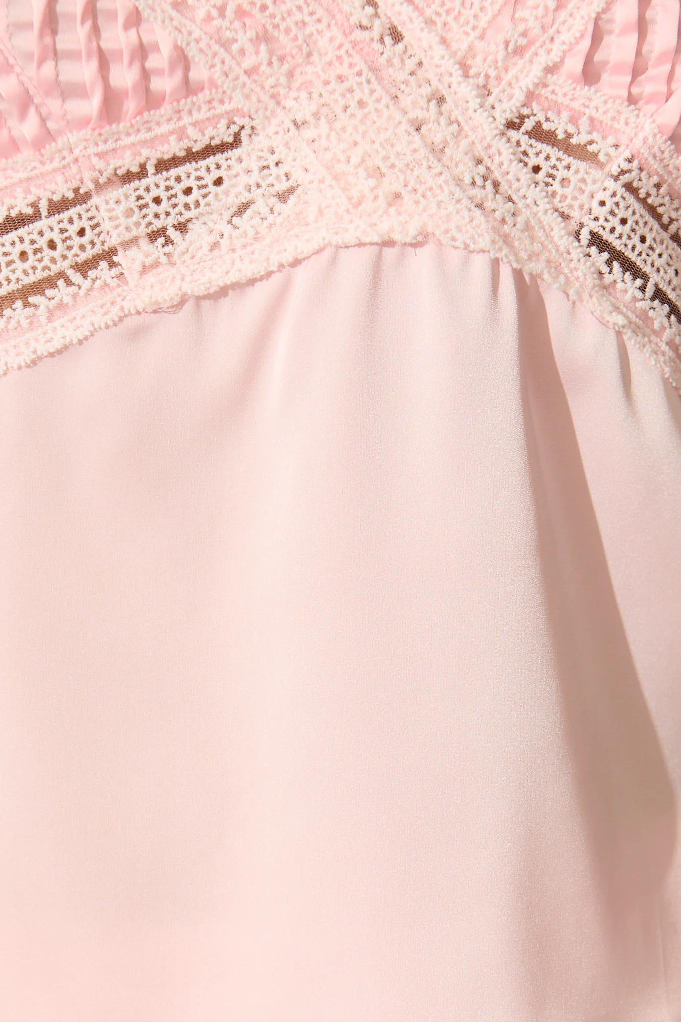 Esta Lace Cami Top in Pink Satin - Image 6