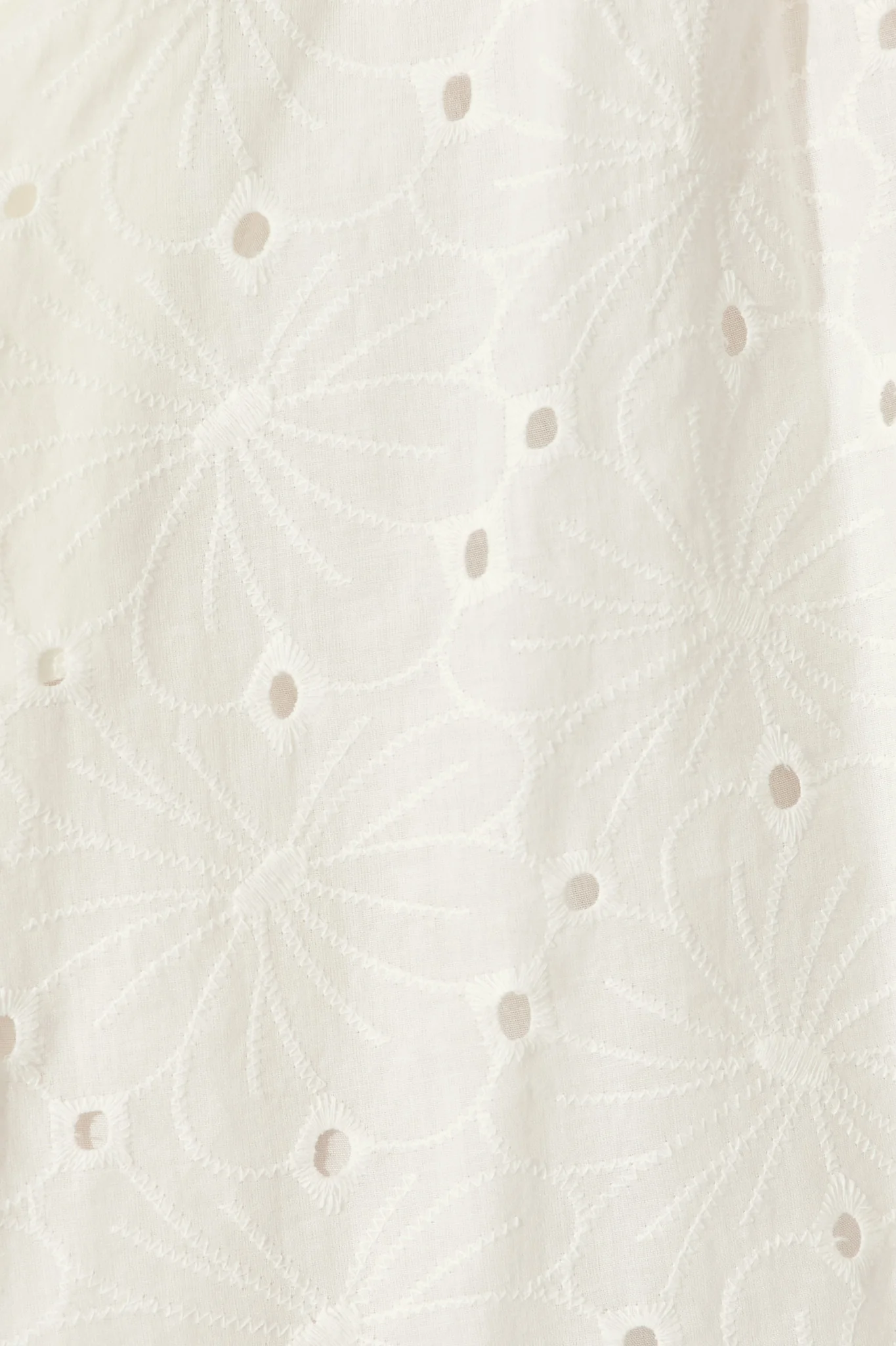 Eugena Dress in White Broderie Cotton - Image 6