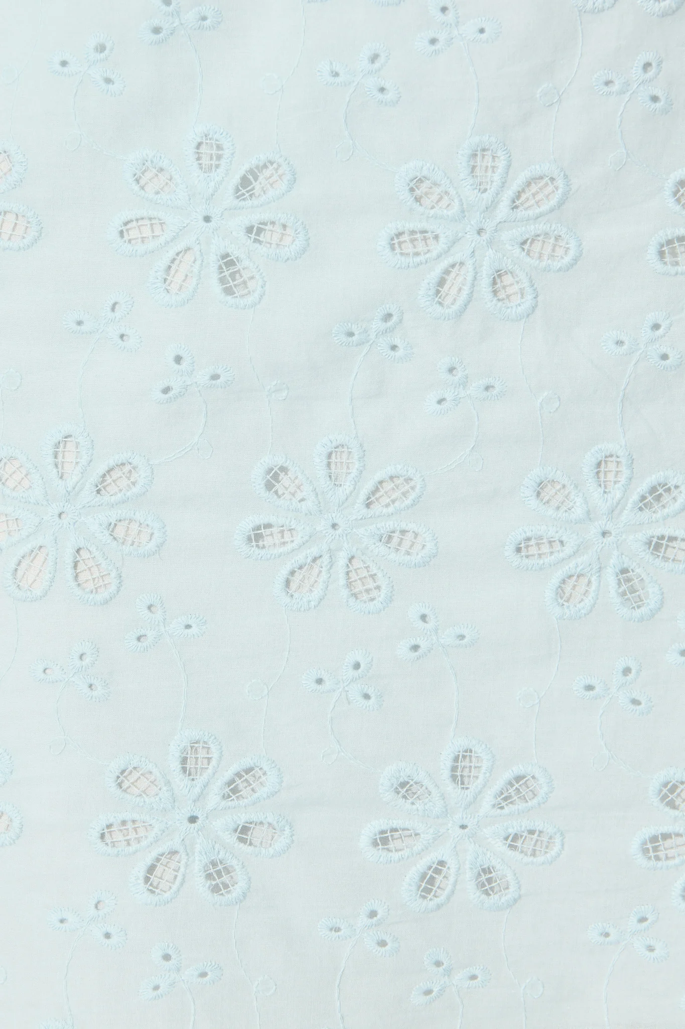 Evani Sundress in Pale Blue Cotton Broderie - Image 6