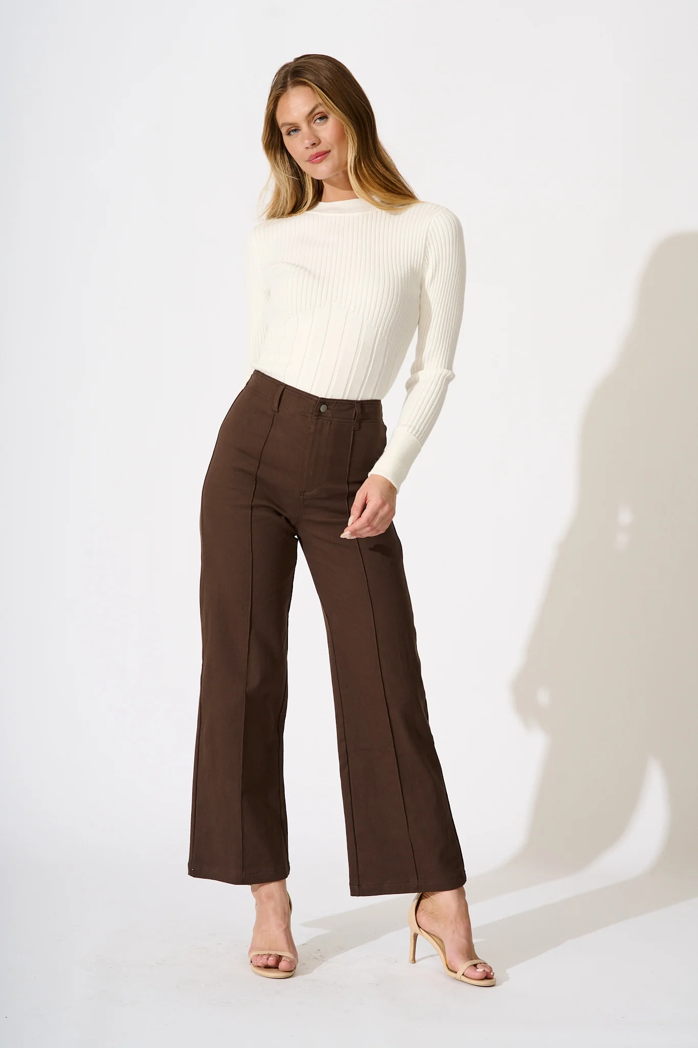 Ezra Jean in Chocolate Cotton Blend - Image 4