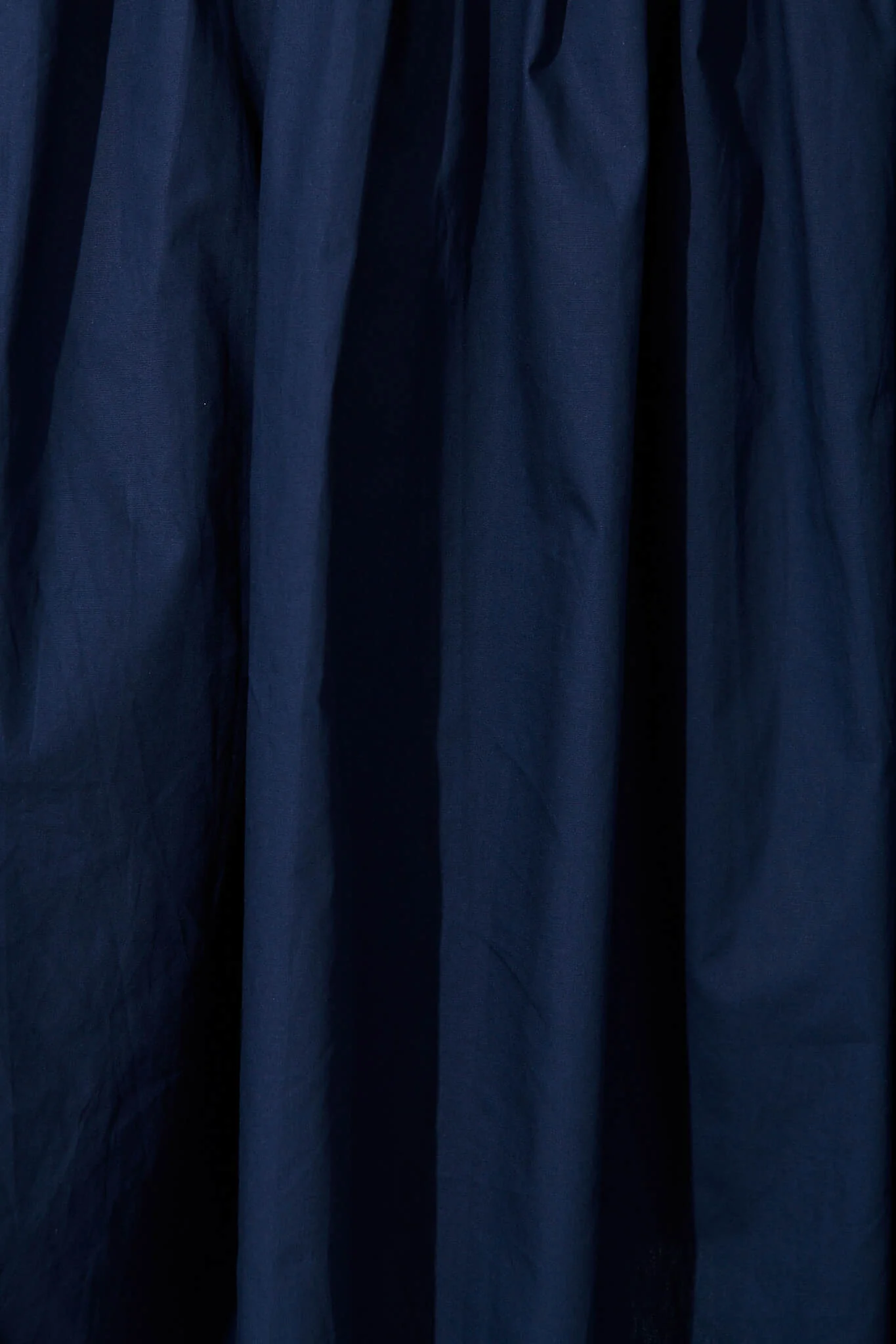 Fairfax Midi Shirt Dress In Navy Cotton - Image 6