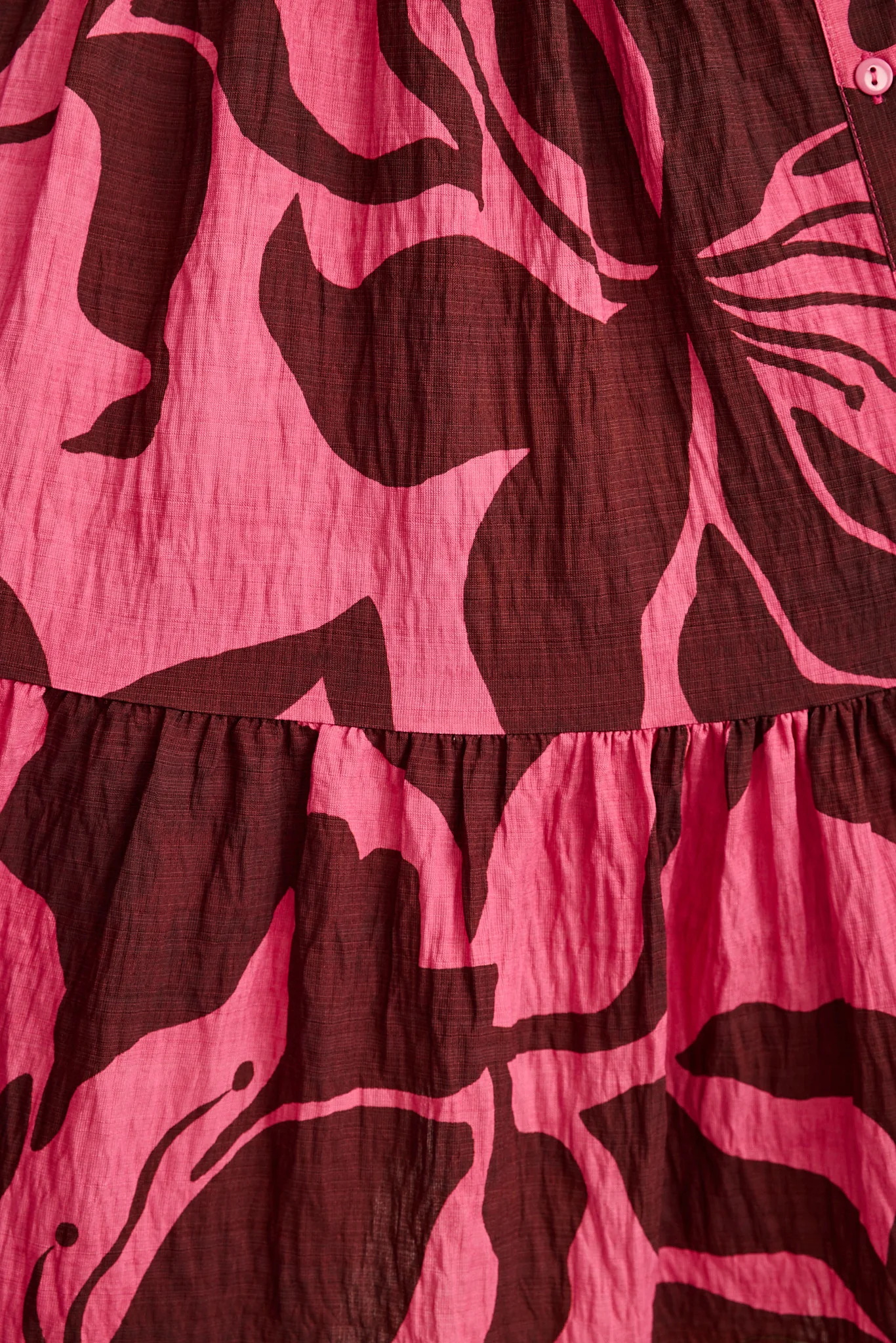 Felicia Shirt Dress In Pink Floral Print - Image 6