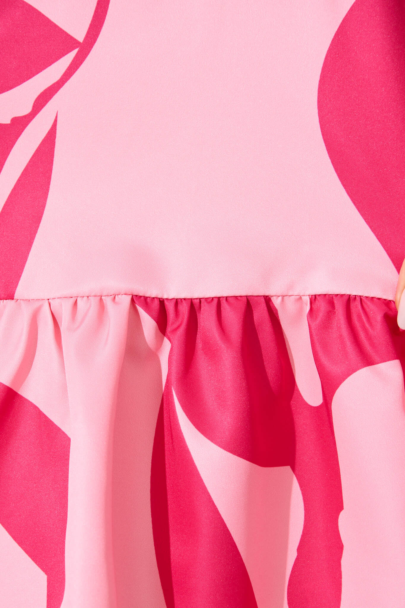 Fione Shirt Dress in Blush With Fuchsia Print - Image 10