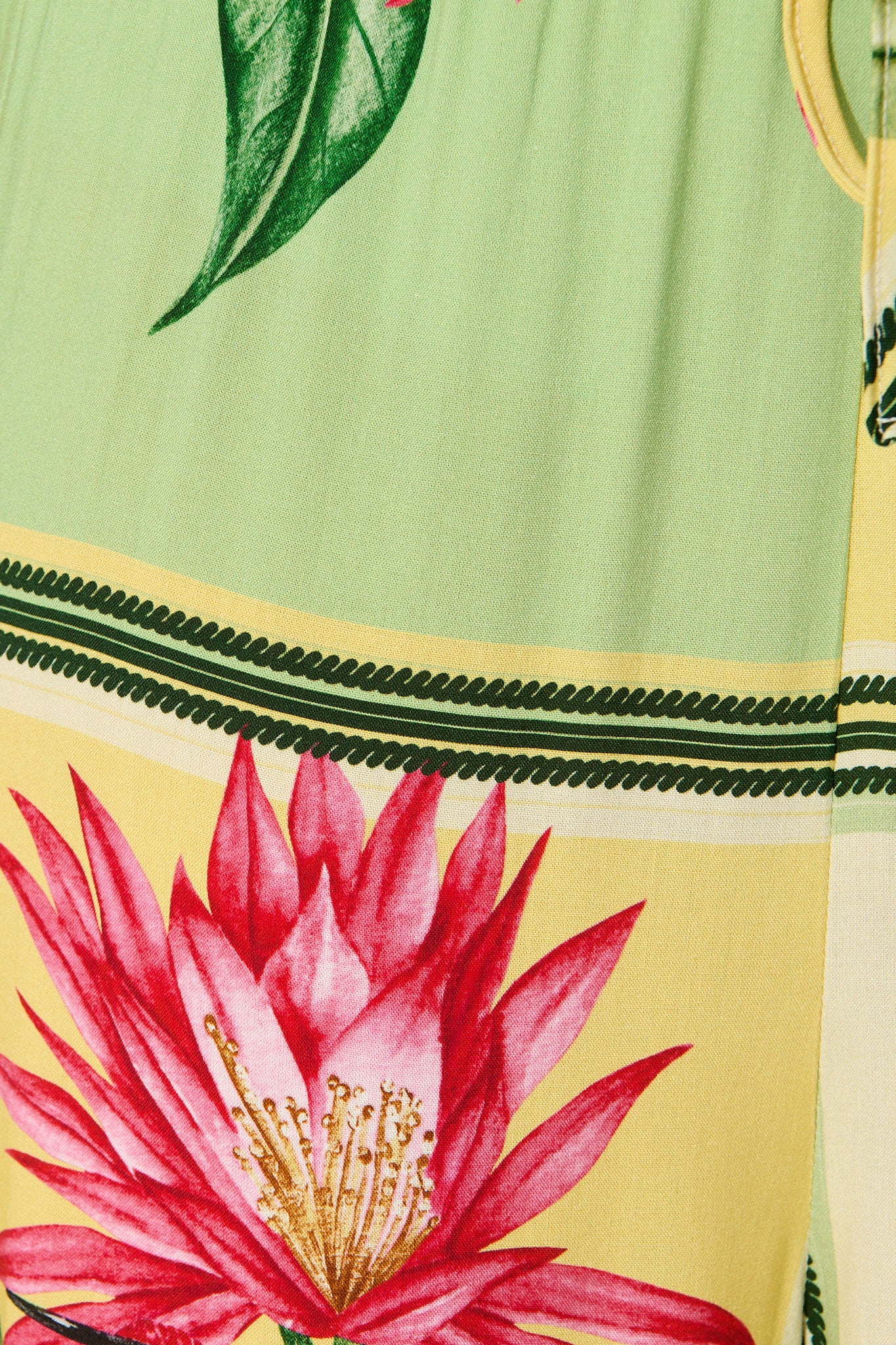 Floral Haze Pant in Yellow Multi Tile Print - Image 10