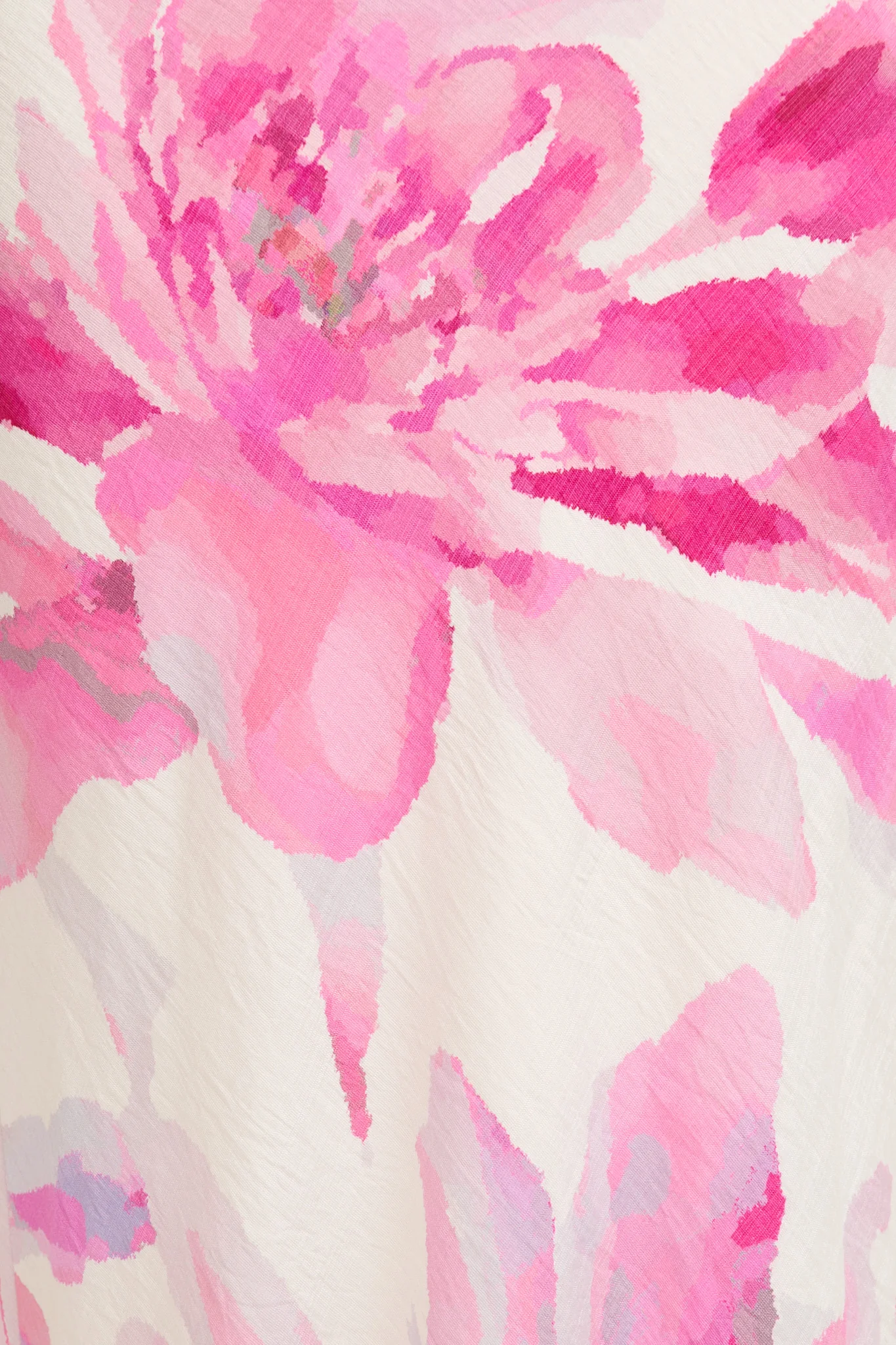 Flower Markets Off Shoulder Maxi Dress in White with Pink Floral - Image 6