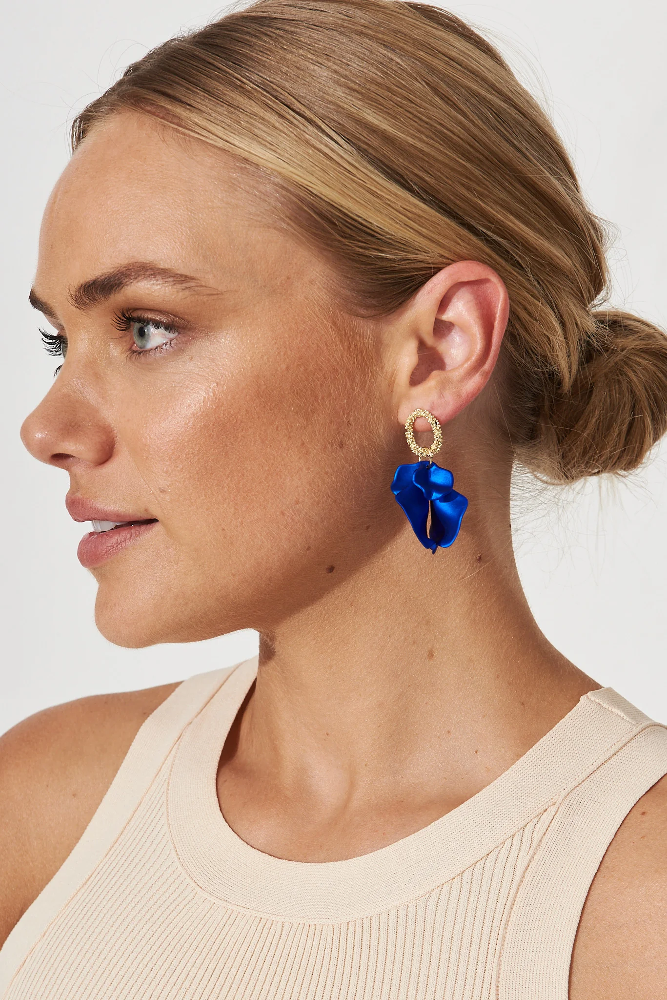 Gallant Earrings In Cobalt Blue - Image 5