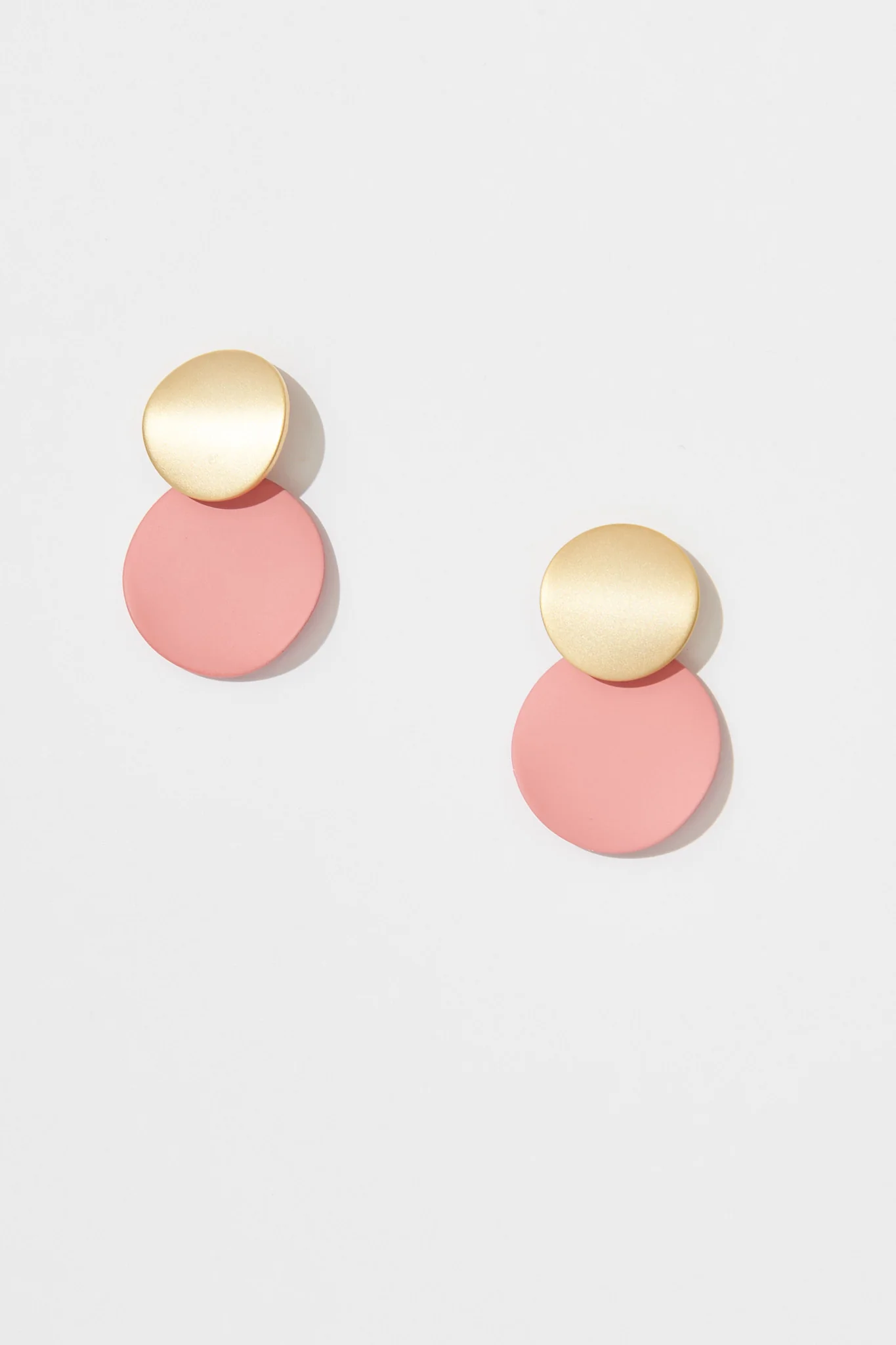 Gloria Earrings In Blush With Gold