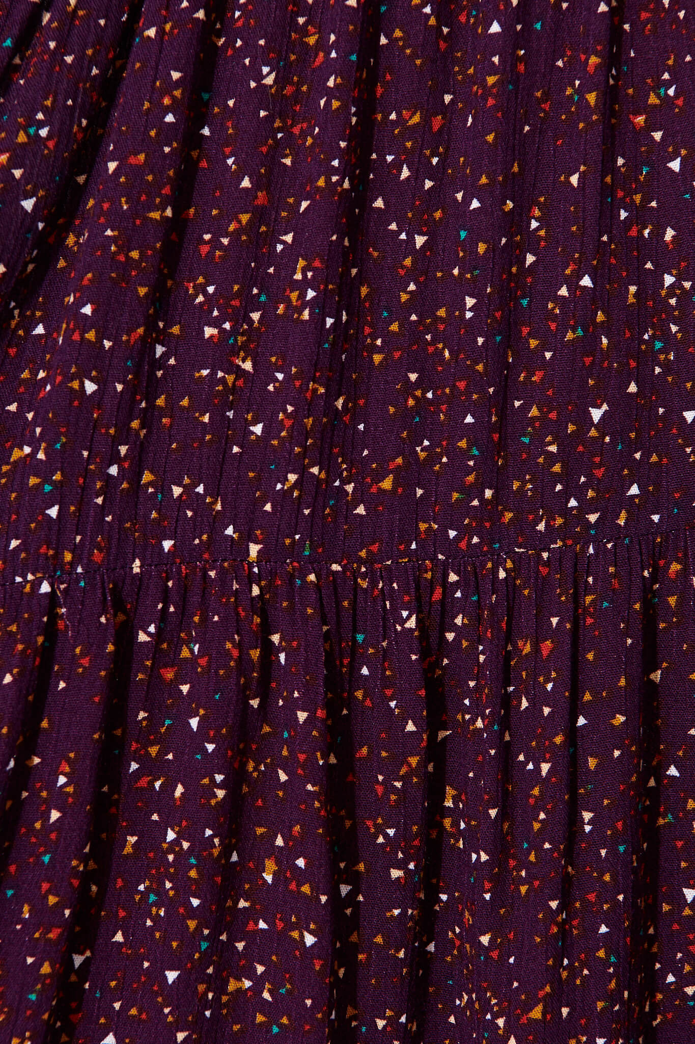 Glorietta Smock Dress In Plum Multi Speckle - Image 6