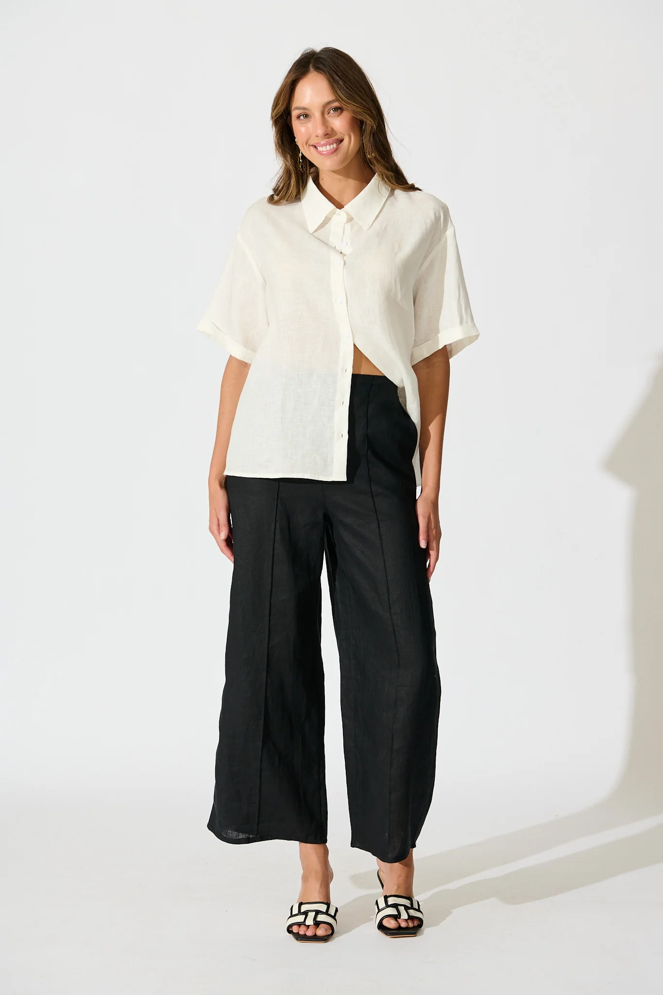 Halara Pant in Black Linen - Image 7