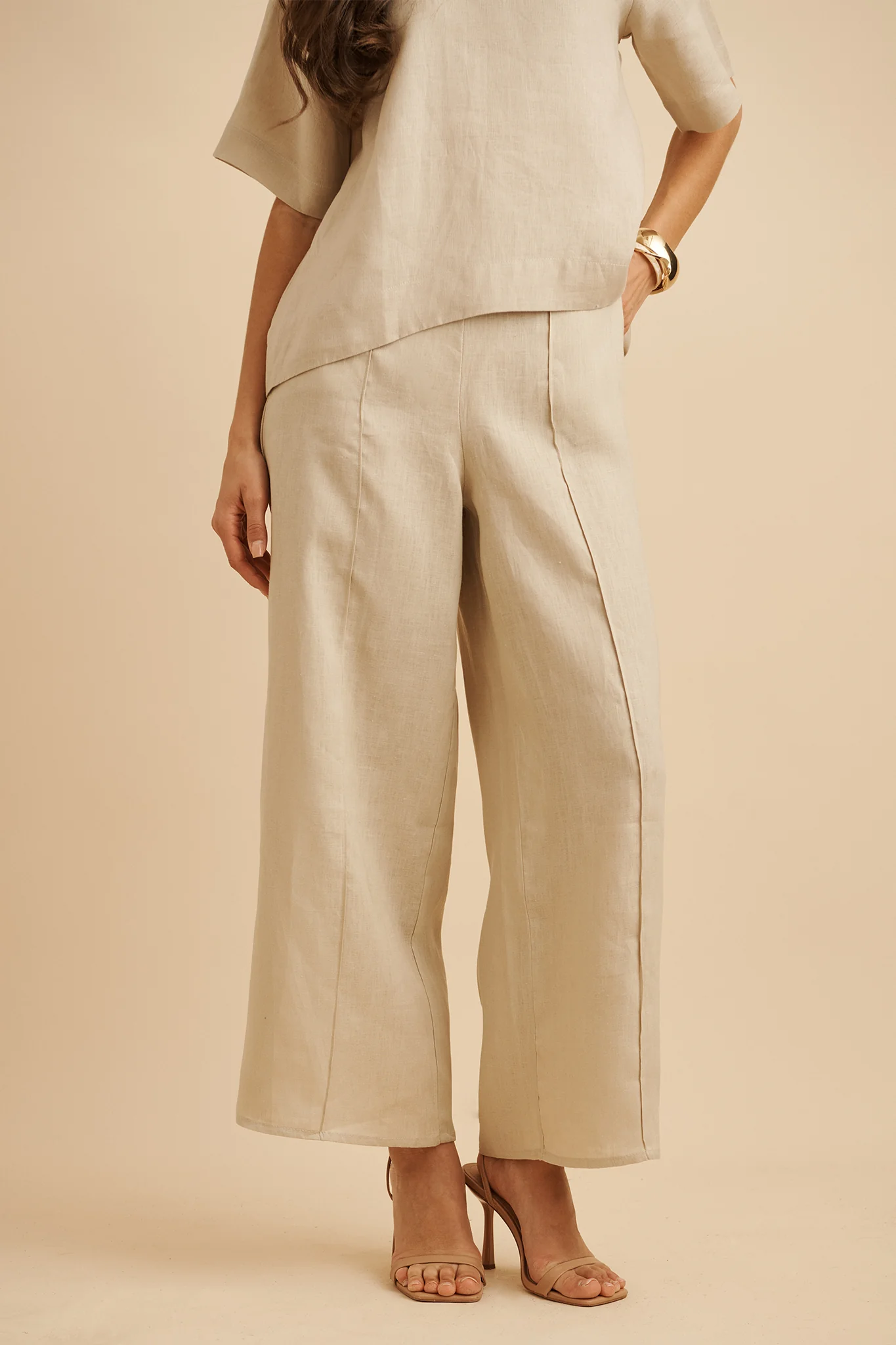 Halara Pant in Stone Linen