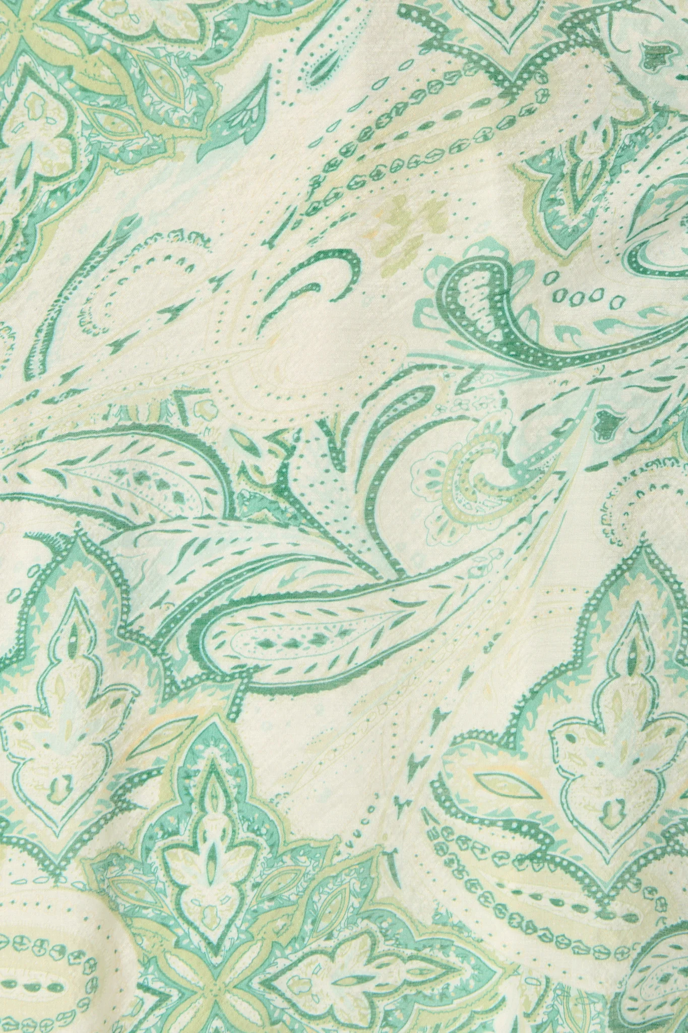Halona Midi Dress in Green with Paisley Print - Image 6