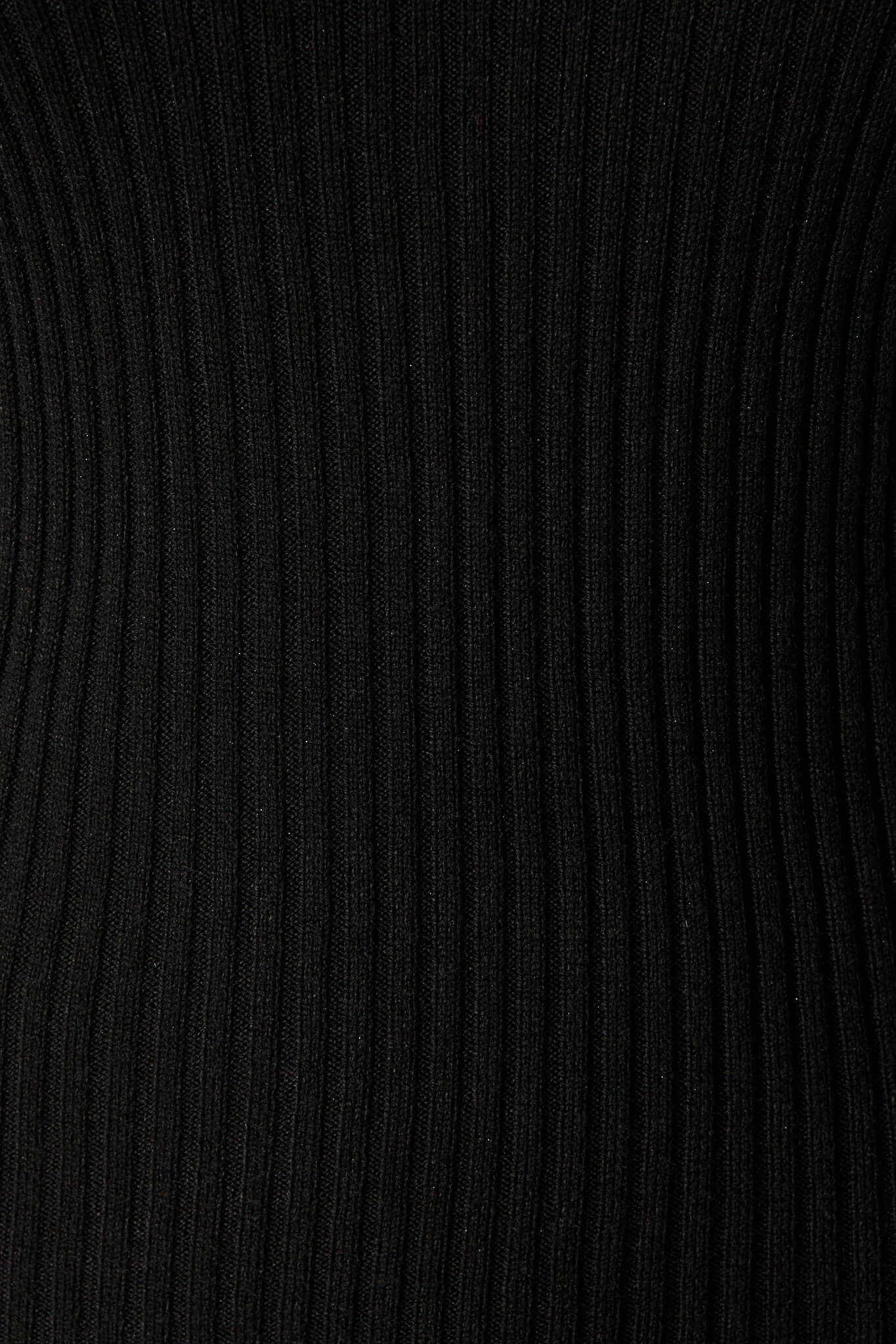 Heather Knit Top In Black - Image 6