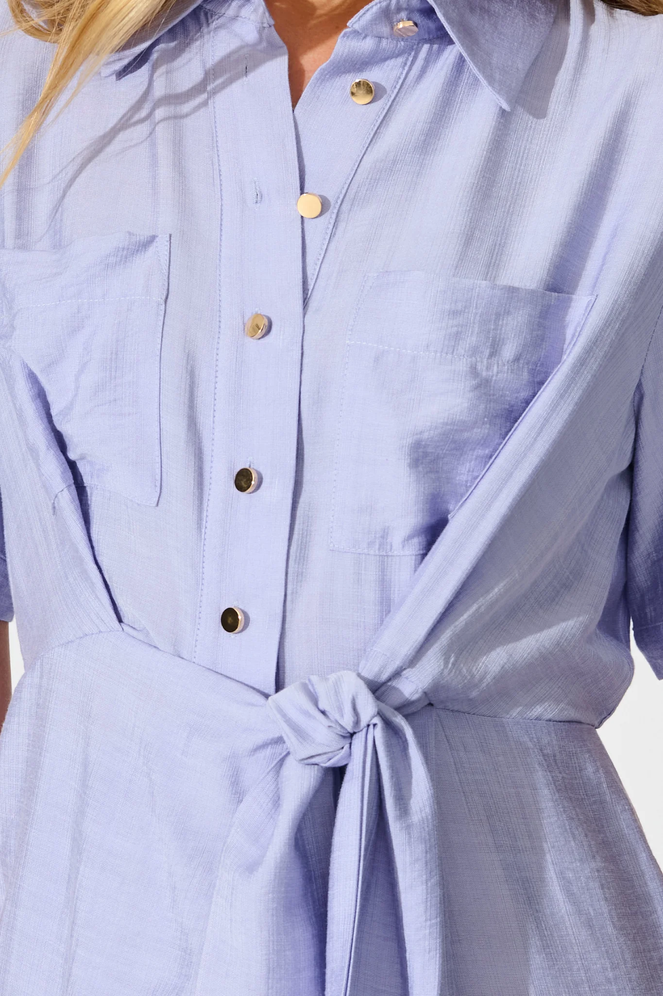 Isadora Midi Dress in Lilac - Image 5