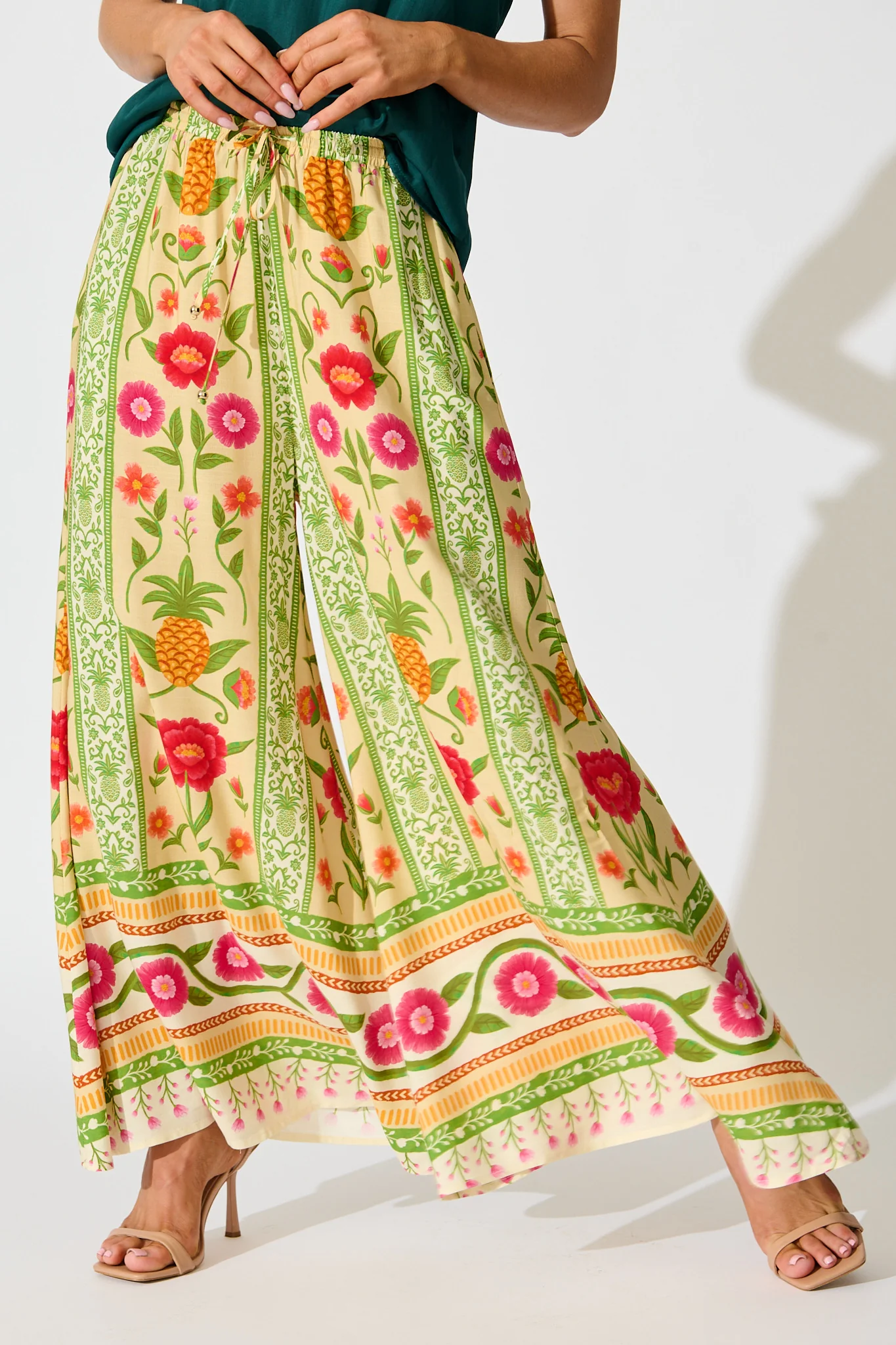 Isla Tropic Pant in Pineapple Print - Image 2