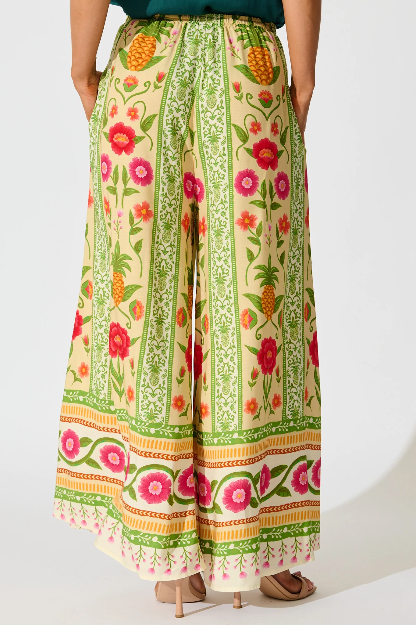 Isla Tropic Pant in Pineapple Print - Image 4