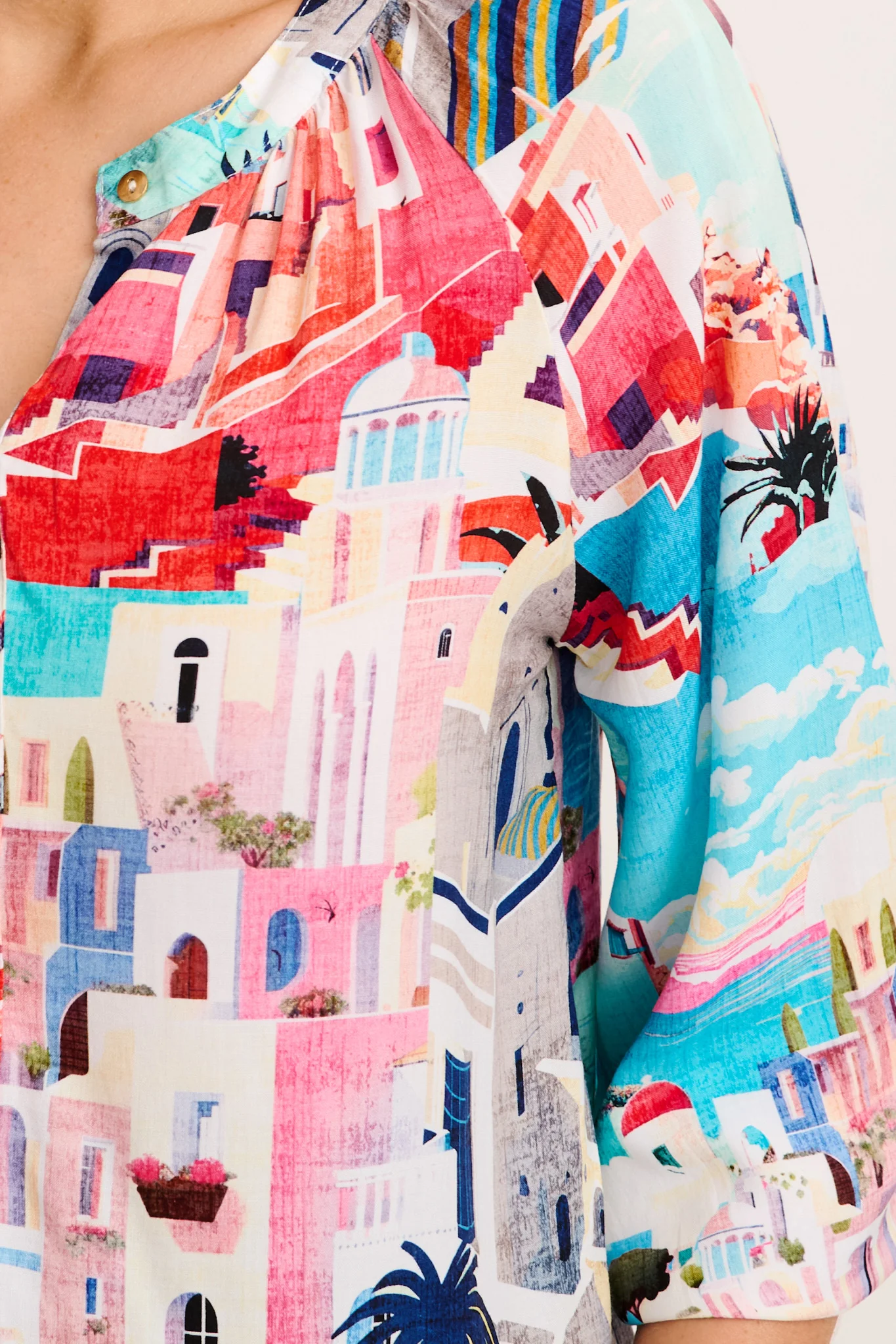 Island Whisperer Top in Multi Print - Image 5