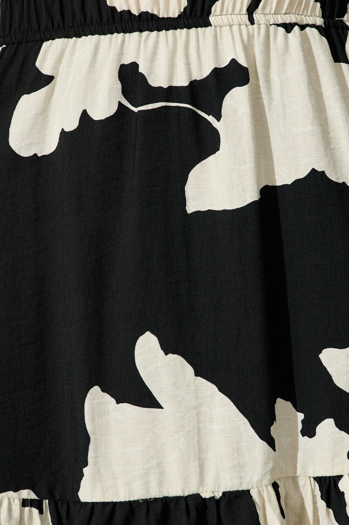 Isra Dress in Black with Cream Print - Image 6