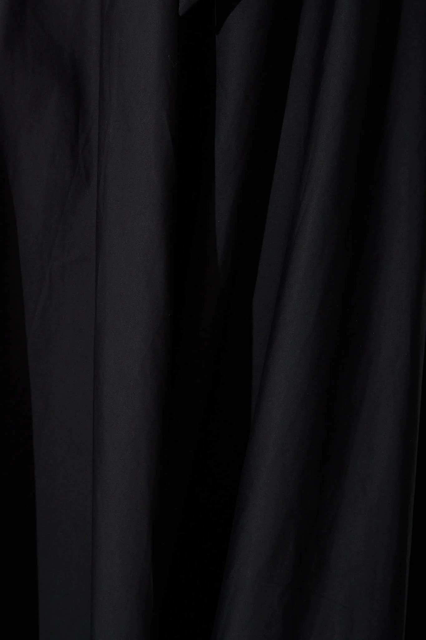 Ivy Midi Skirt In Black Cotton - Image 6