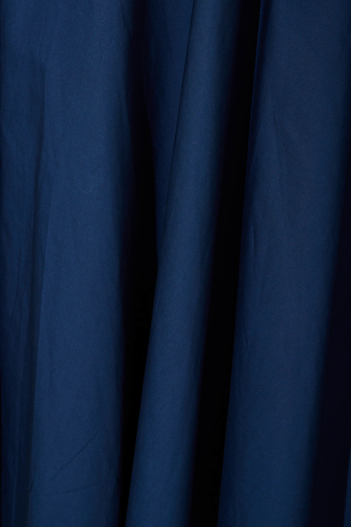 Ivy Midi Skirt In Navy Cotton - Image 9